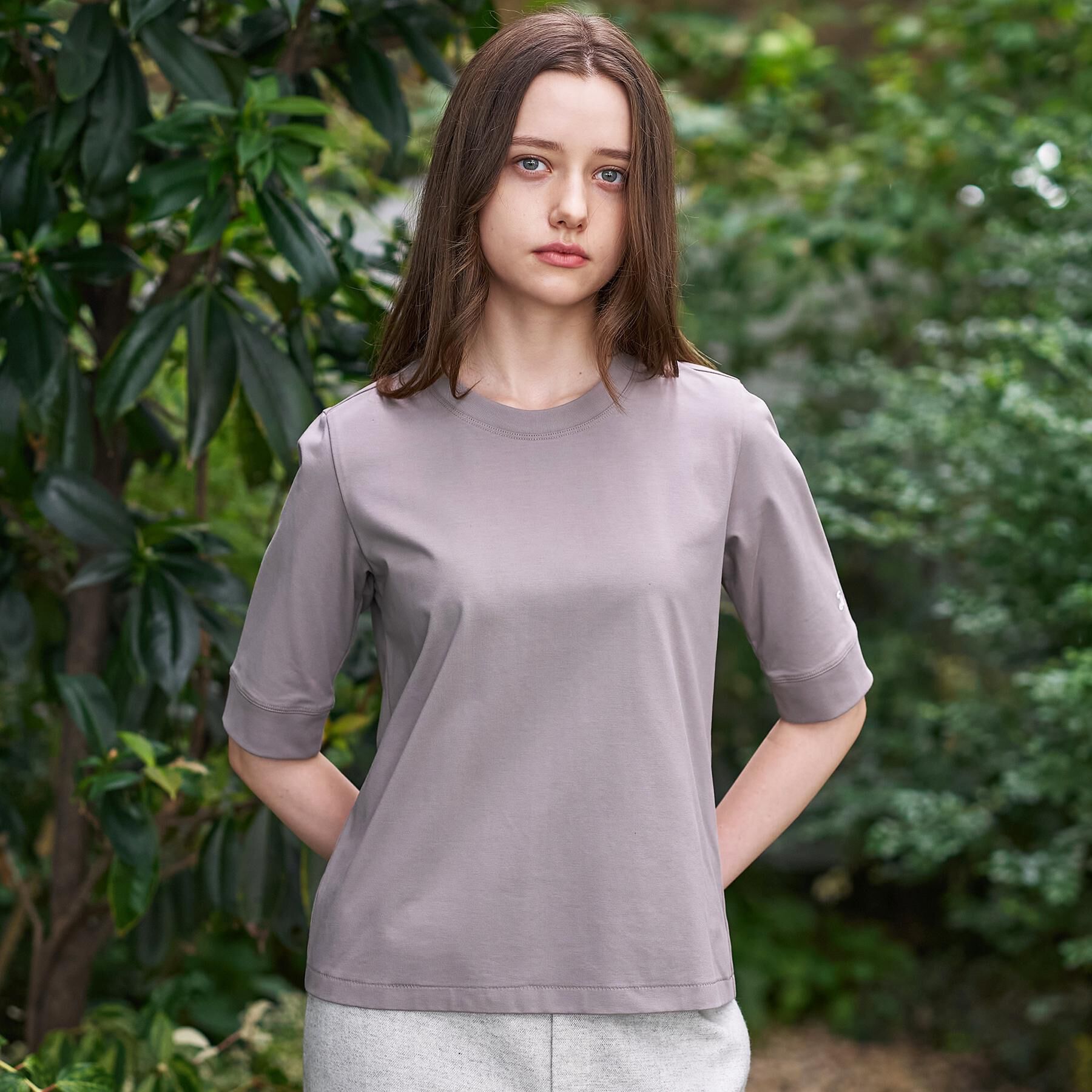 DRESSTERIOR「【洗える/五分丈】バックブリーズテック五分丈Tシャツ」|Tシャツ・カットソー|