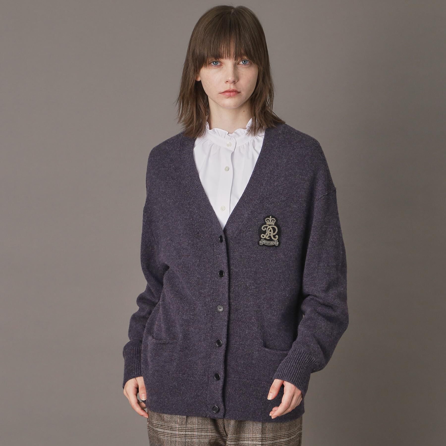 DRESSTERIOR「【otonaMUSE 11月号掲載】レタードニットカーディガン」|カーディガン|