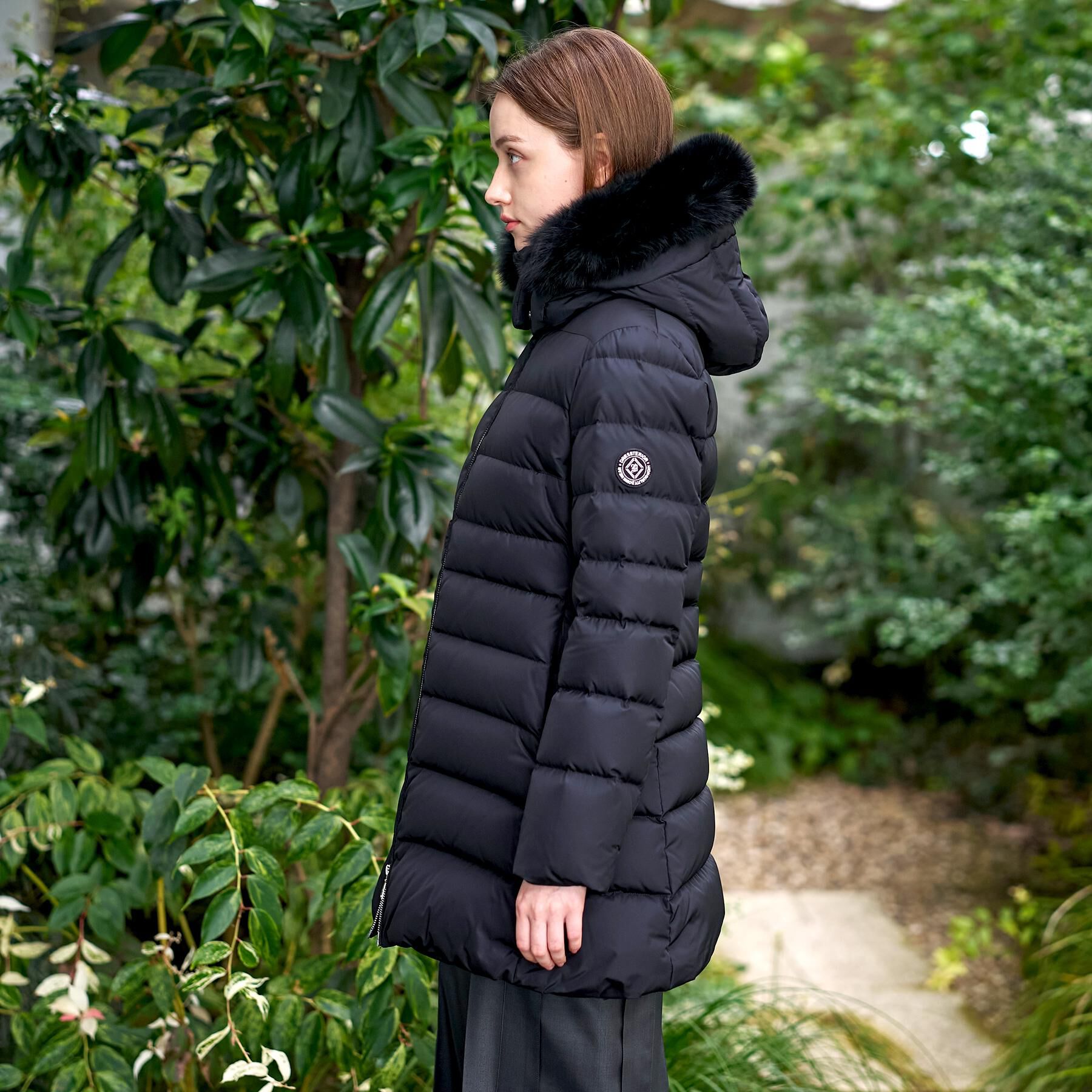 DRESSTERIOR「【CLASSY.12月号掲載/フード＆ファー取り外し可】ブルーFOXファー ホワイトグースダウン」|ダウン|