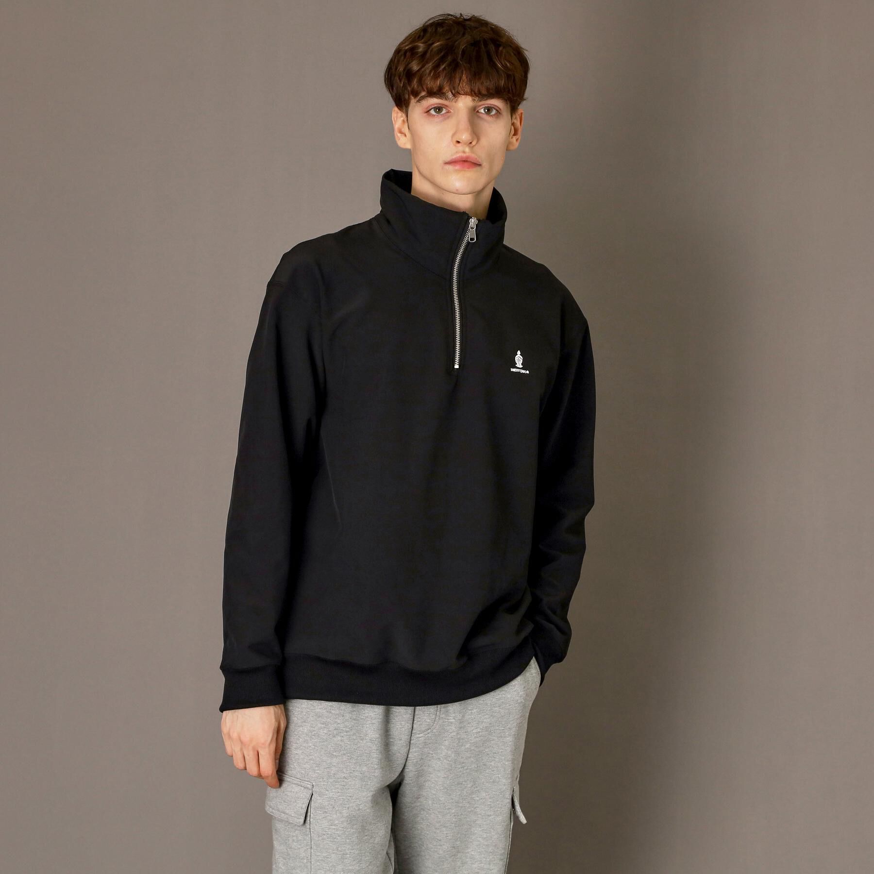 DRESSTERIOR「ダブルクロス裏起毛 ハーフジッププルオーバー」|Tシャツ・カットソー|