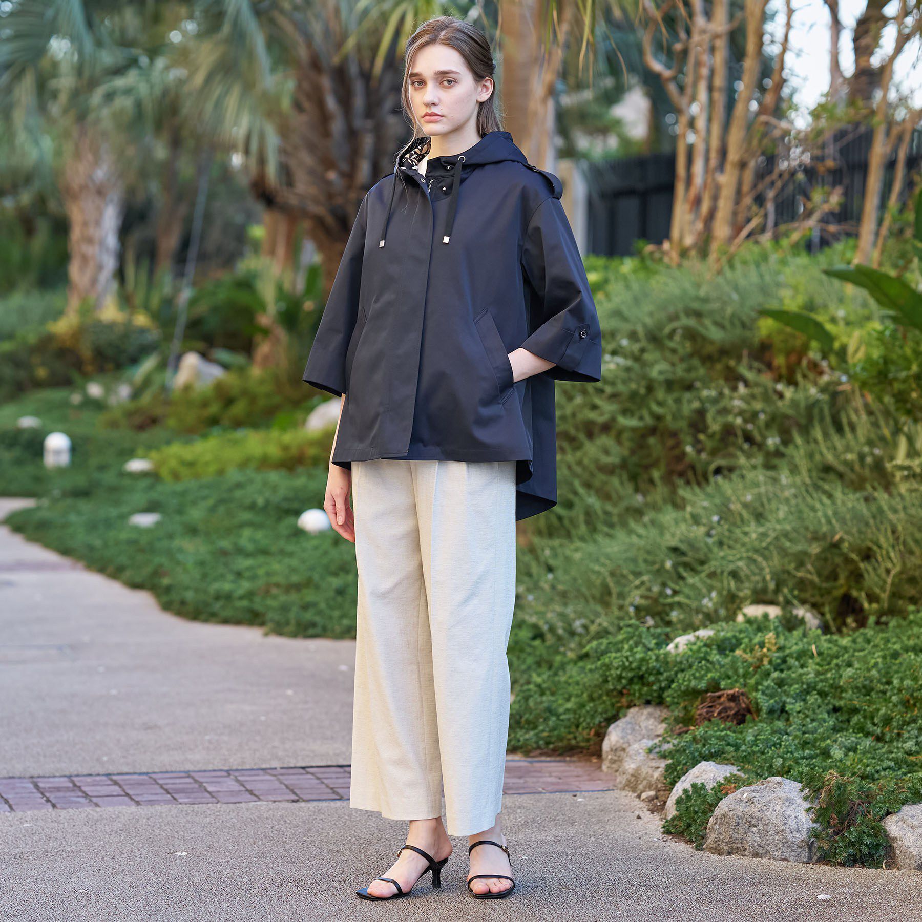 DRESSTERIOR「【撥水素材】Aラインモッズコート」|ブルゾン・スタジャン|