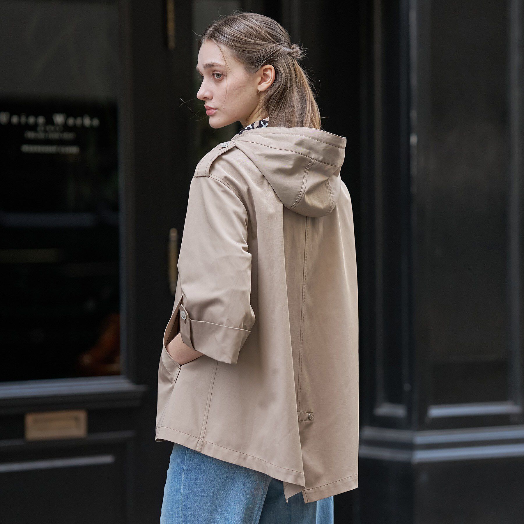 DRESSTERIOR「【撥水素材】Aラインモッズコート」|ブルゾン・スタジャン|