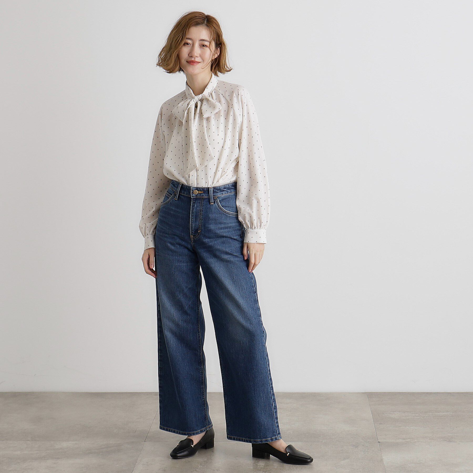 grove「2WAYラグランスリーブボウタイブラウス」|シャツ・ブラウス|