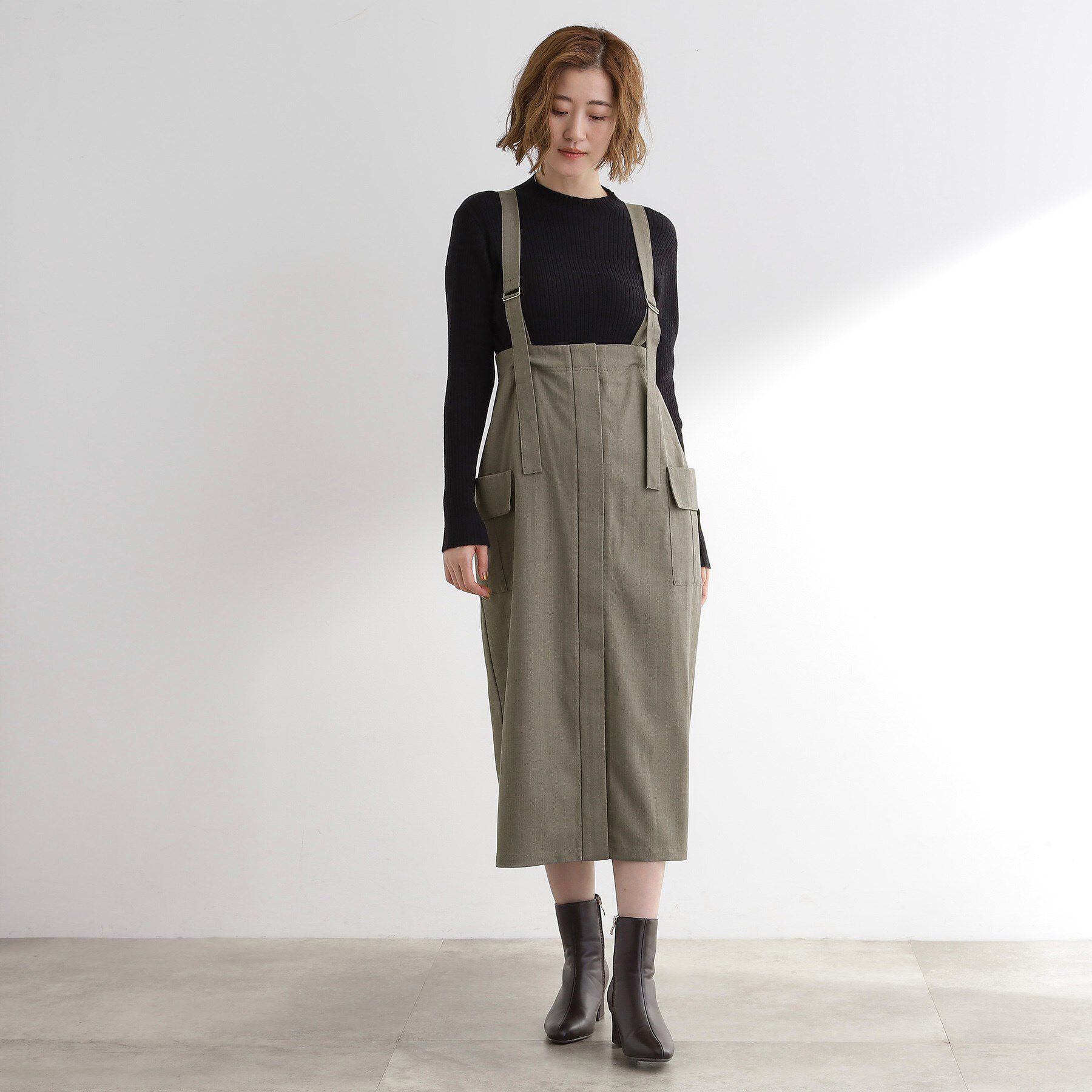 grove「ONにもOFFにも 大人のサス付きスカート」|スカート|