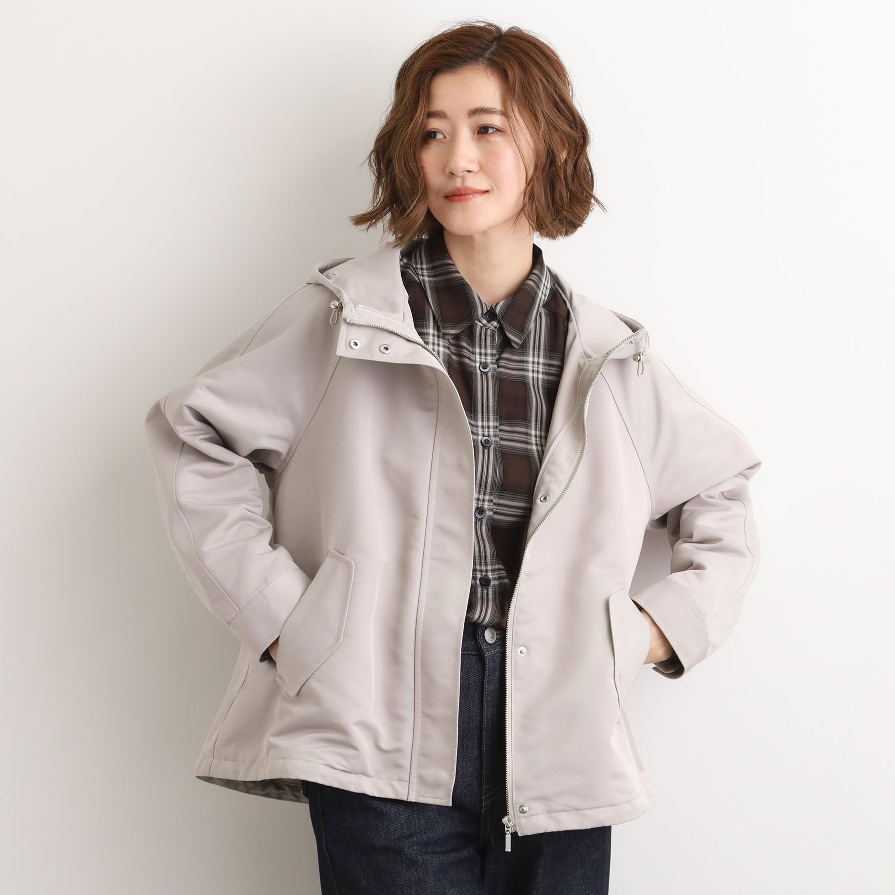 grove「【名品アウター/3WAY・はっ水】ボアライナー付マウンテンパーカ」|ブルゾン・スタジャン|