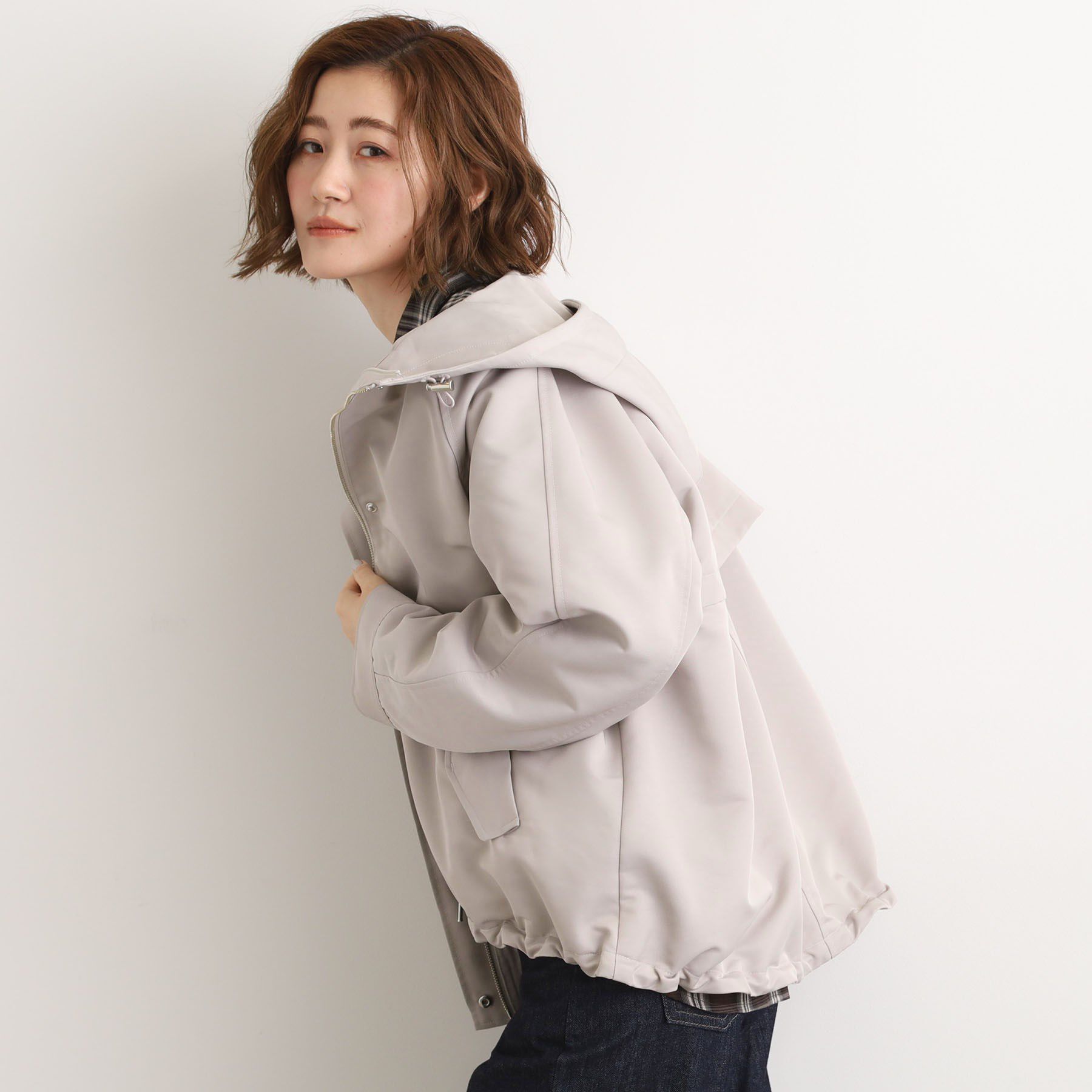 grove「【名品アウター/3WAY・はっ水】ボアライナー付マウンテンパーカ」|ブルゾン・スタジャン|