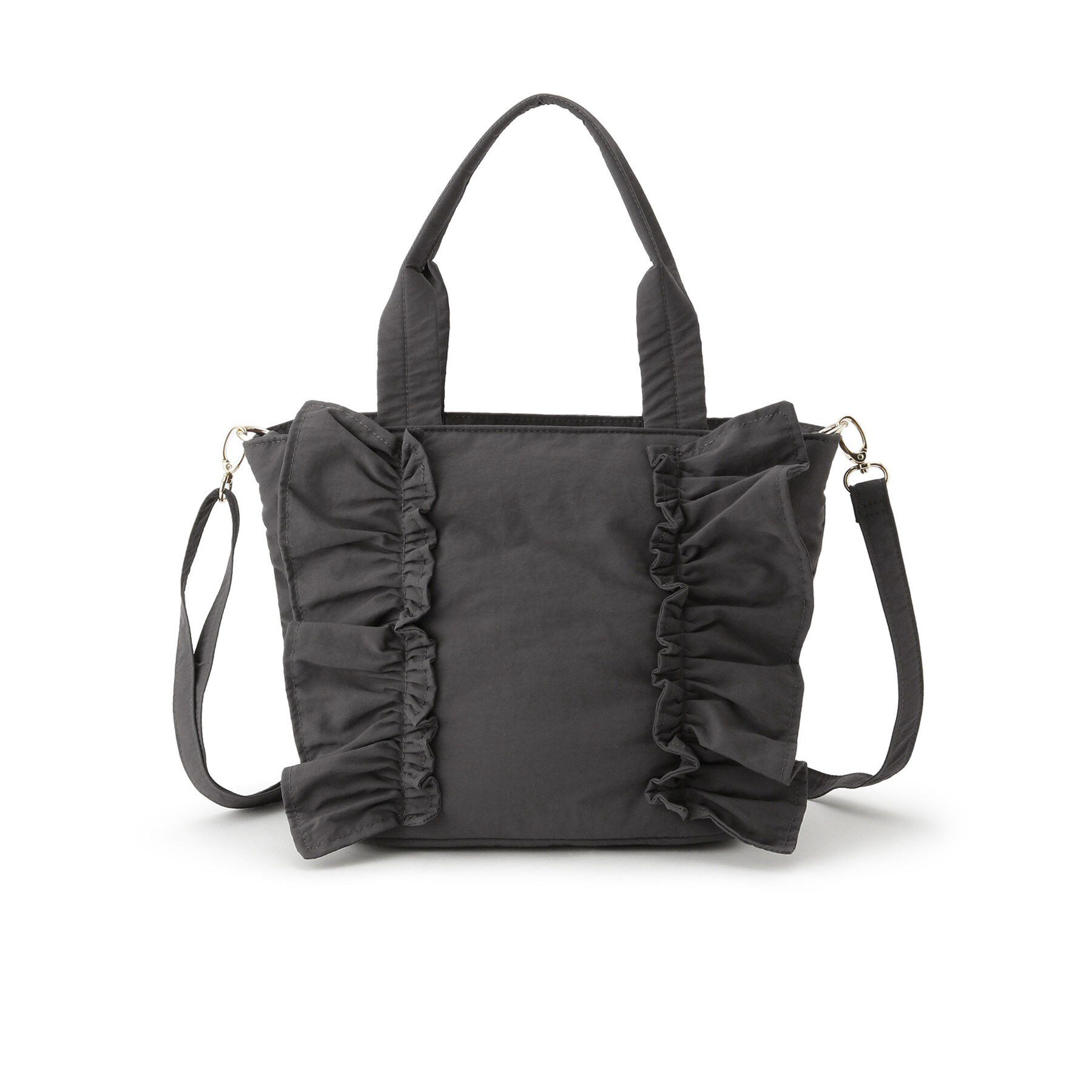 grove「【撥水】縦フリル2WAYトート」|トートバッグ|