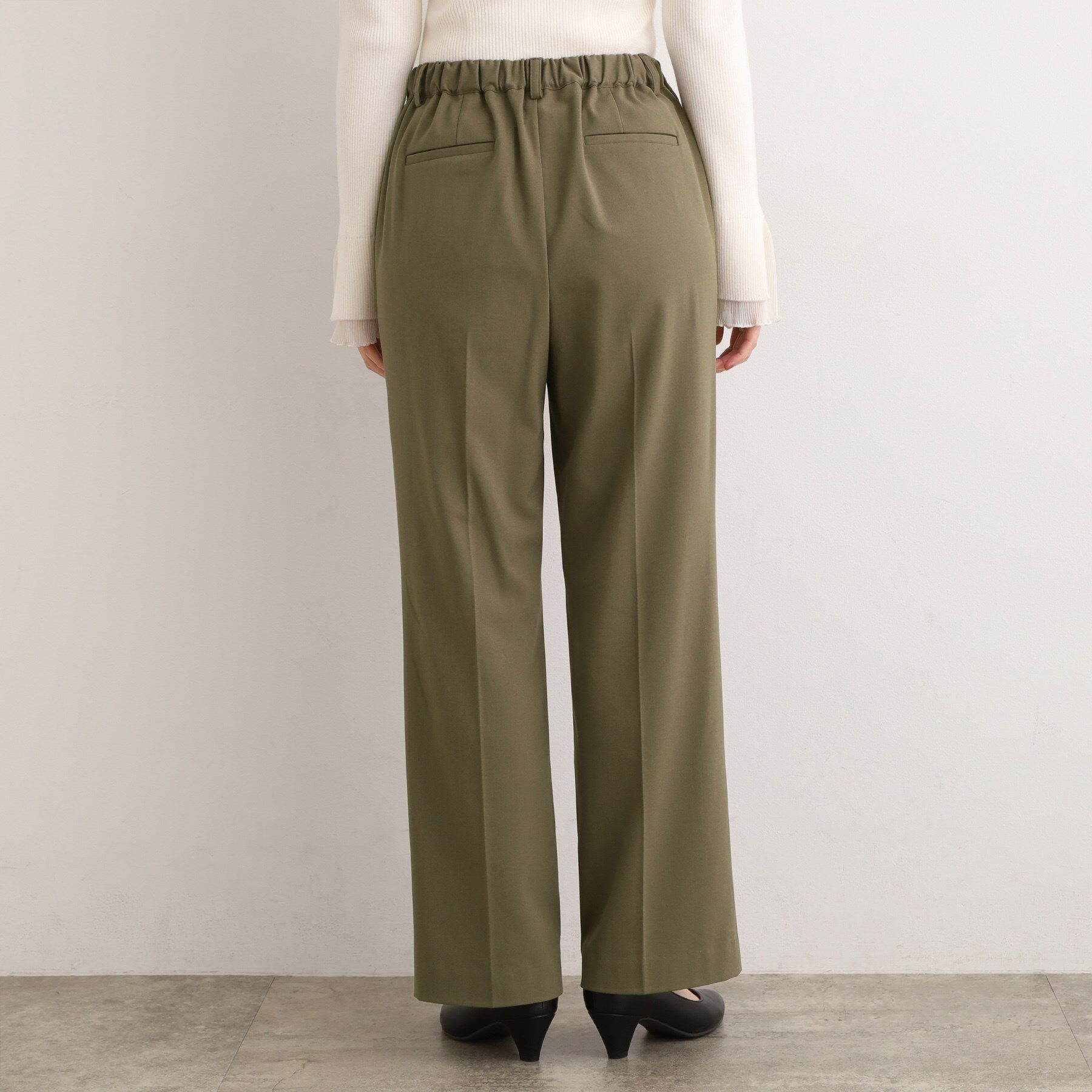 grove「【あったか裏起毛】きれいも楽ちんも叶える、ストレッチストレートパンツ」|その他|