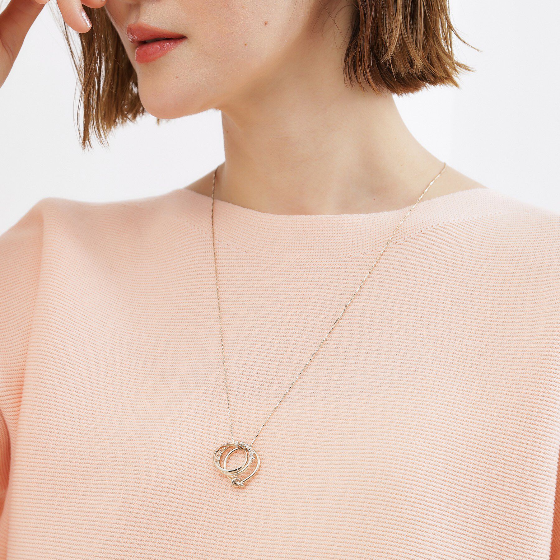 grove「3リングアジャスタブルネックレス」|ネックレス|