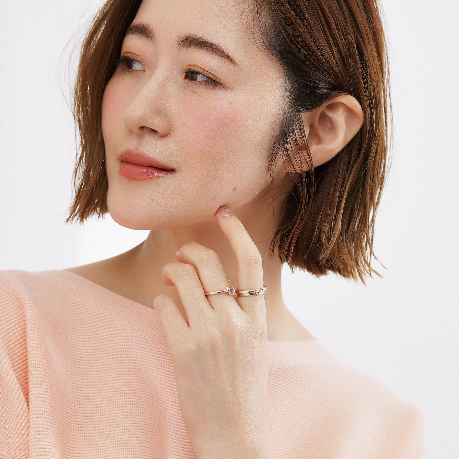 grove「3リングアジャスタブルネックレス」|ネックレス|