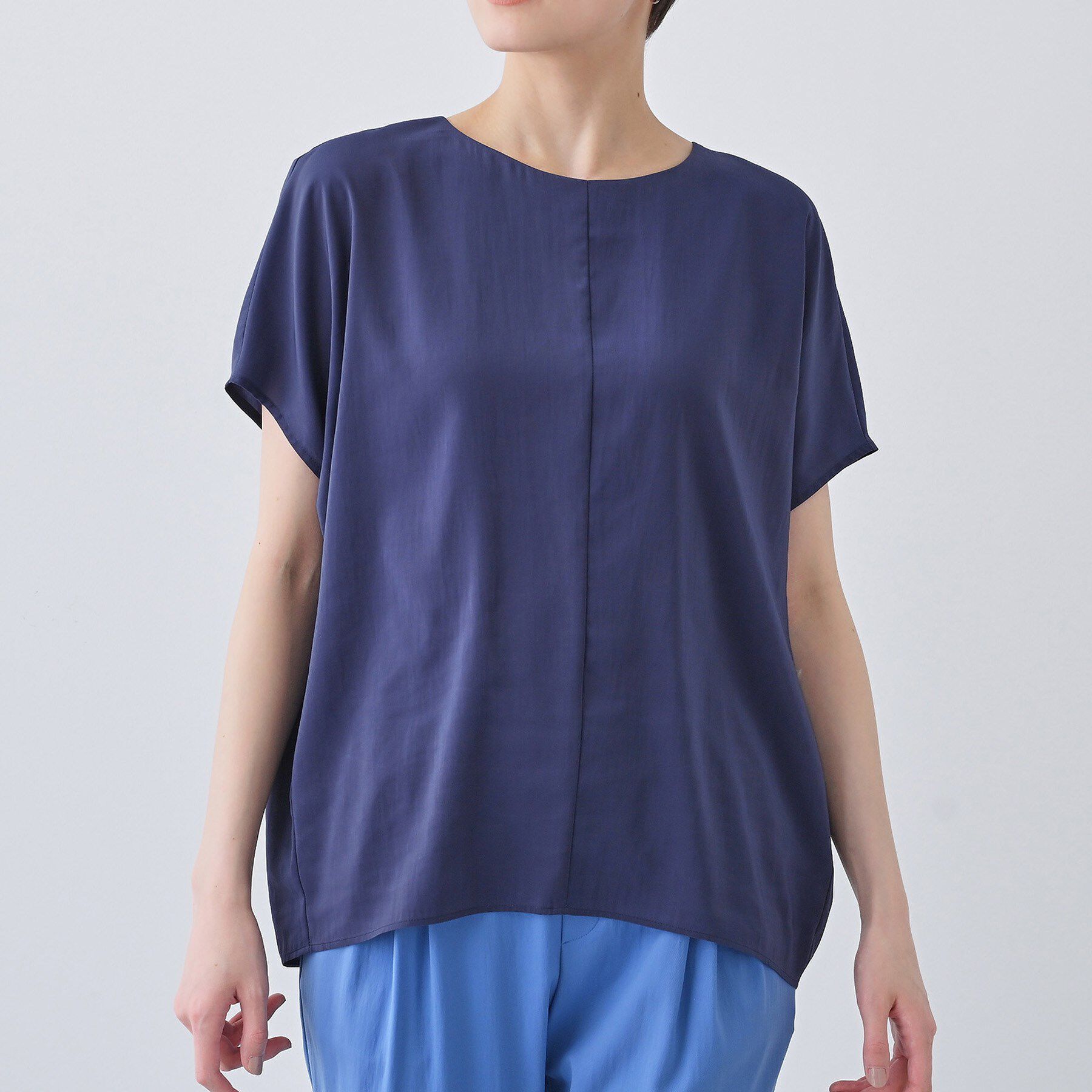 INDIVI「【通気性◎撥水／接触冷感／UVケア】ドルマンスリーブブラウス」|シャツ・ブラウス|