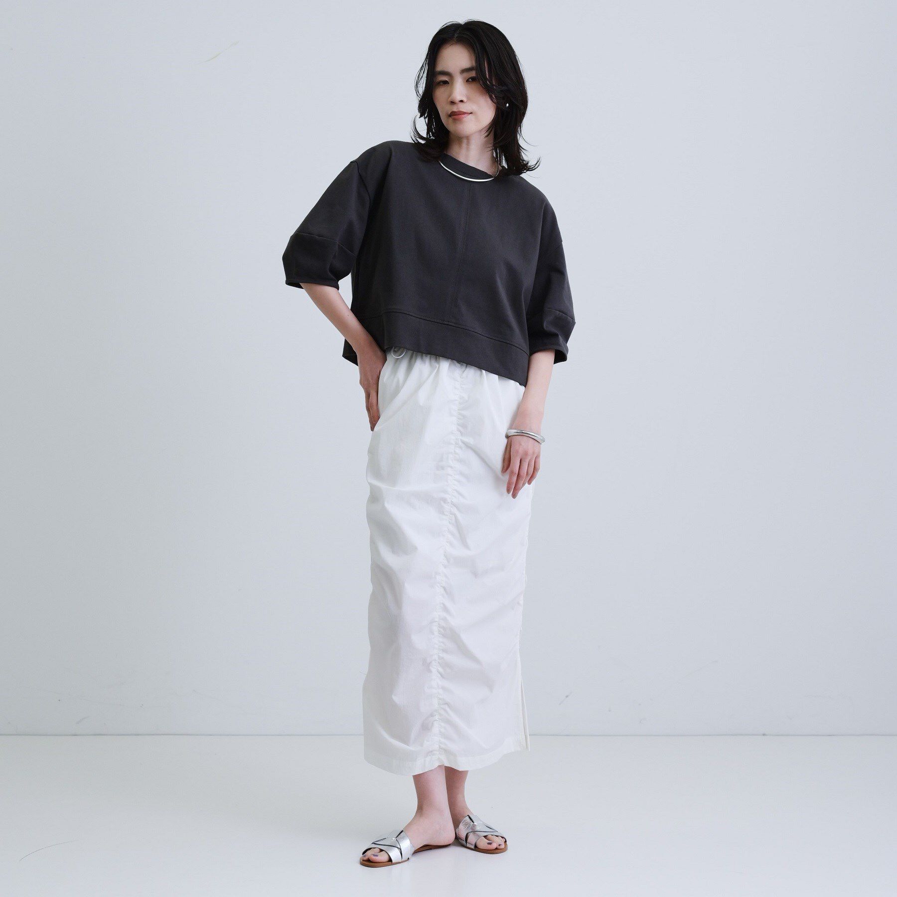 GALLEST「【再入荷】フォルムスリーブカットソー」|Tシャツ・カットソー|