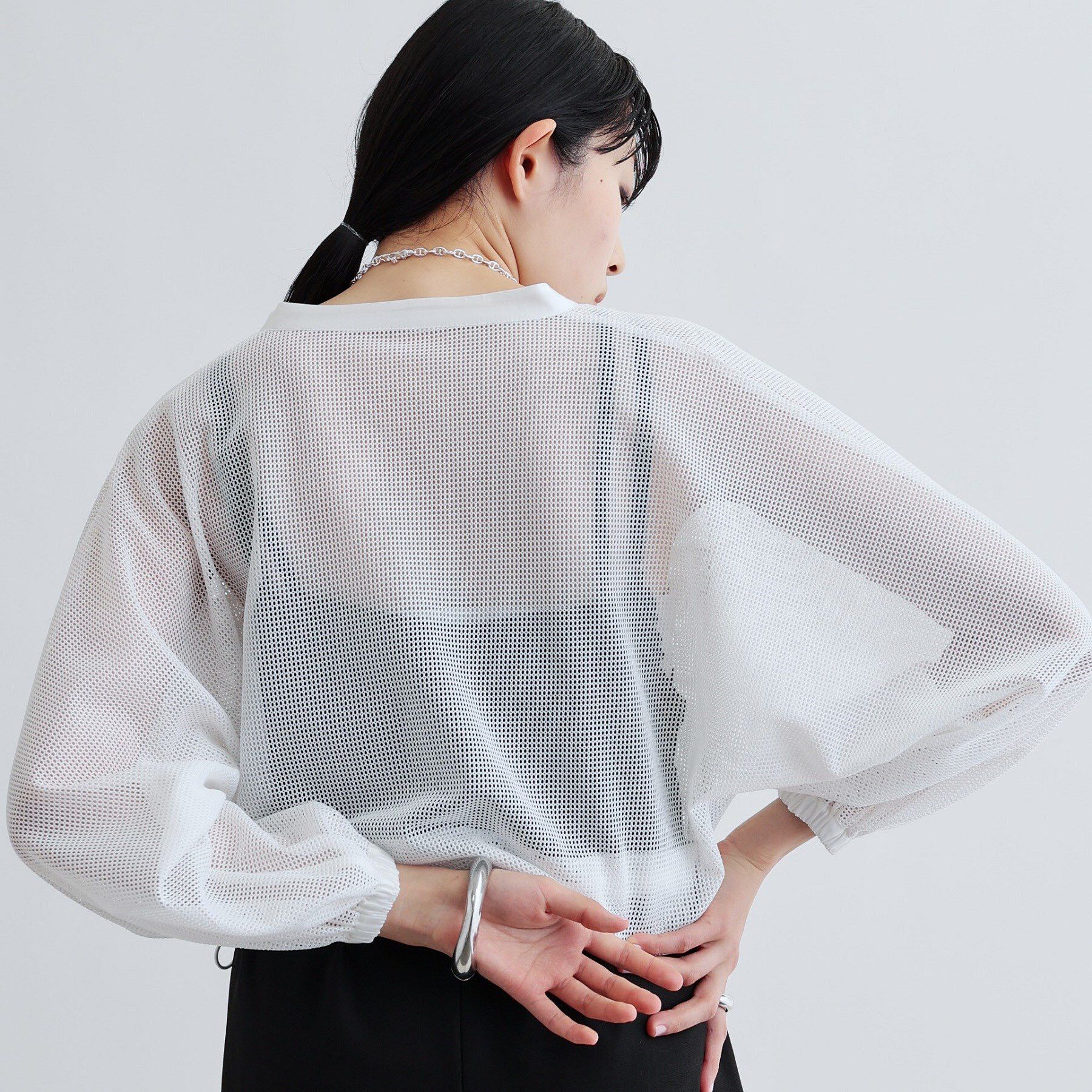 GALLEST「スピンドルメッシュブルゾン」|ブルゾン・スタジャン|