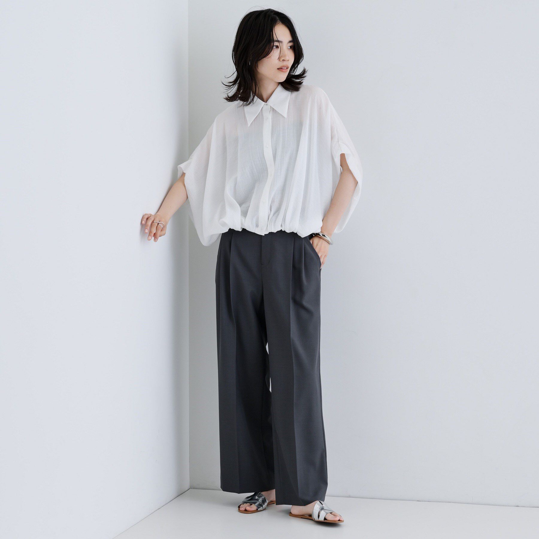 GALLEST「バルーンフォルムブラウス」|シャツ・ブラウス|