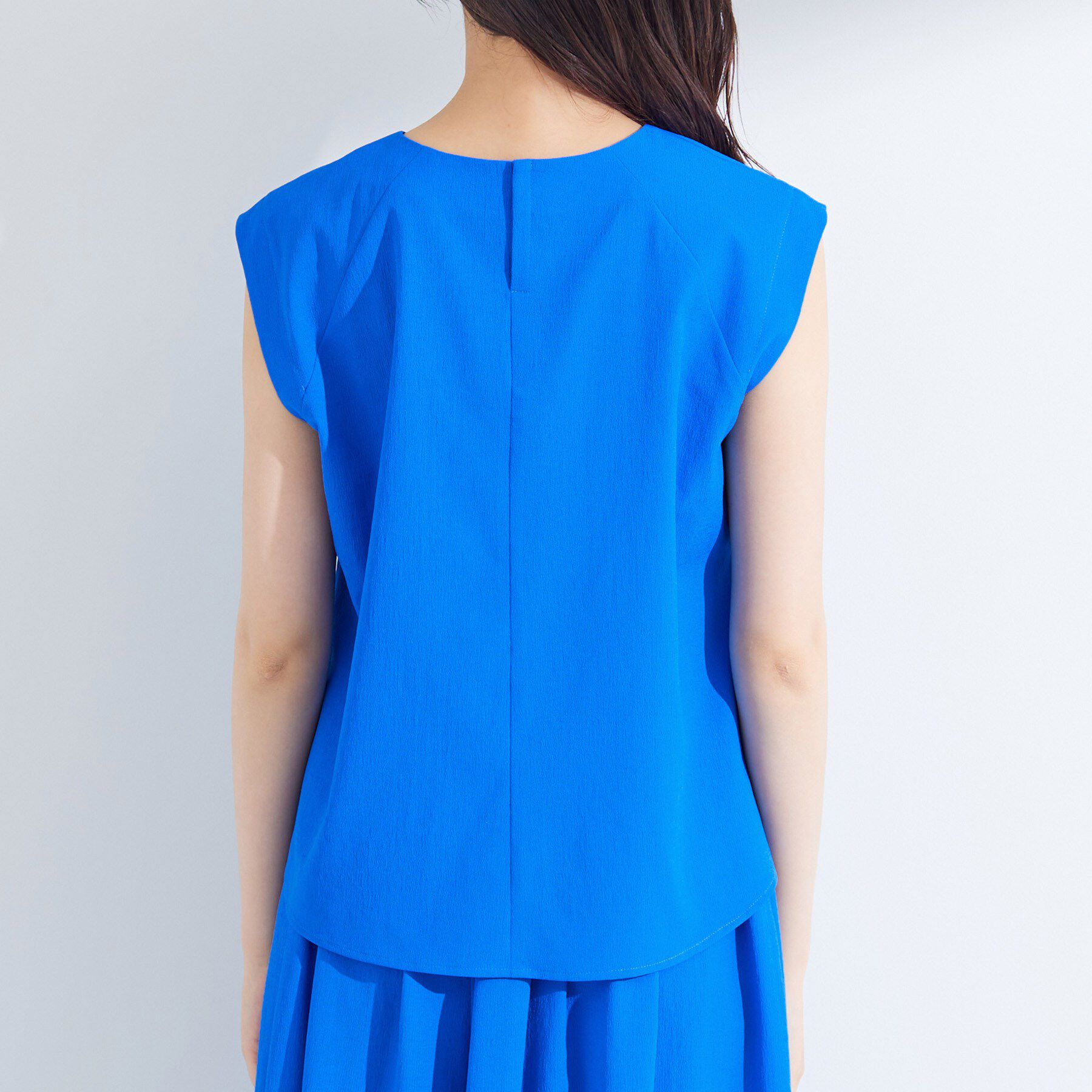 INDIVI「【クールエアー素材／UVケア／吸汗速乾】エアリータックブラウス」|シャツ・ブラウス|