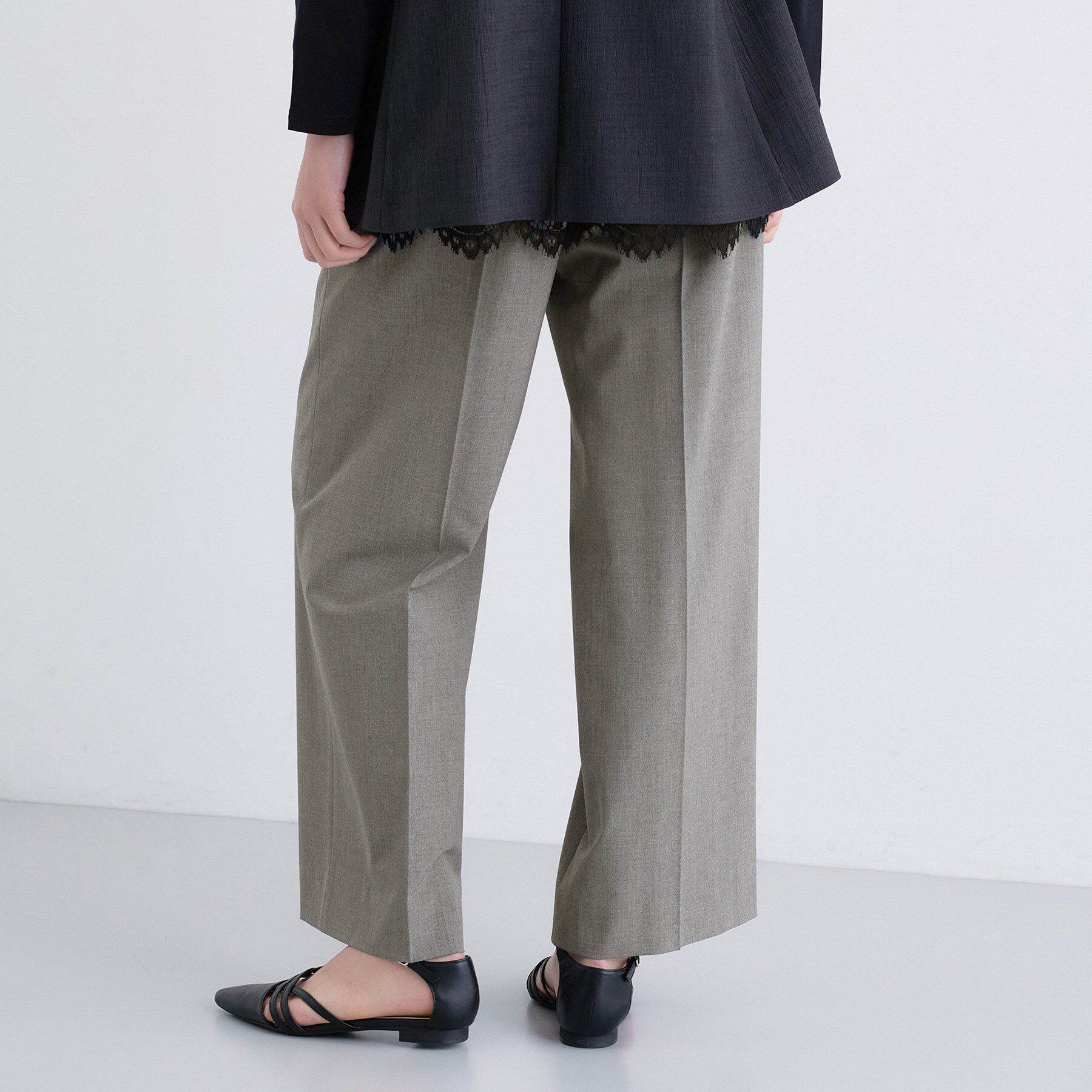 INDIVI「【褒められパンツ】ワンタックワイドパンツ」|その他|