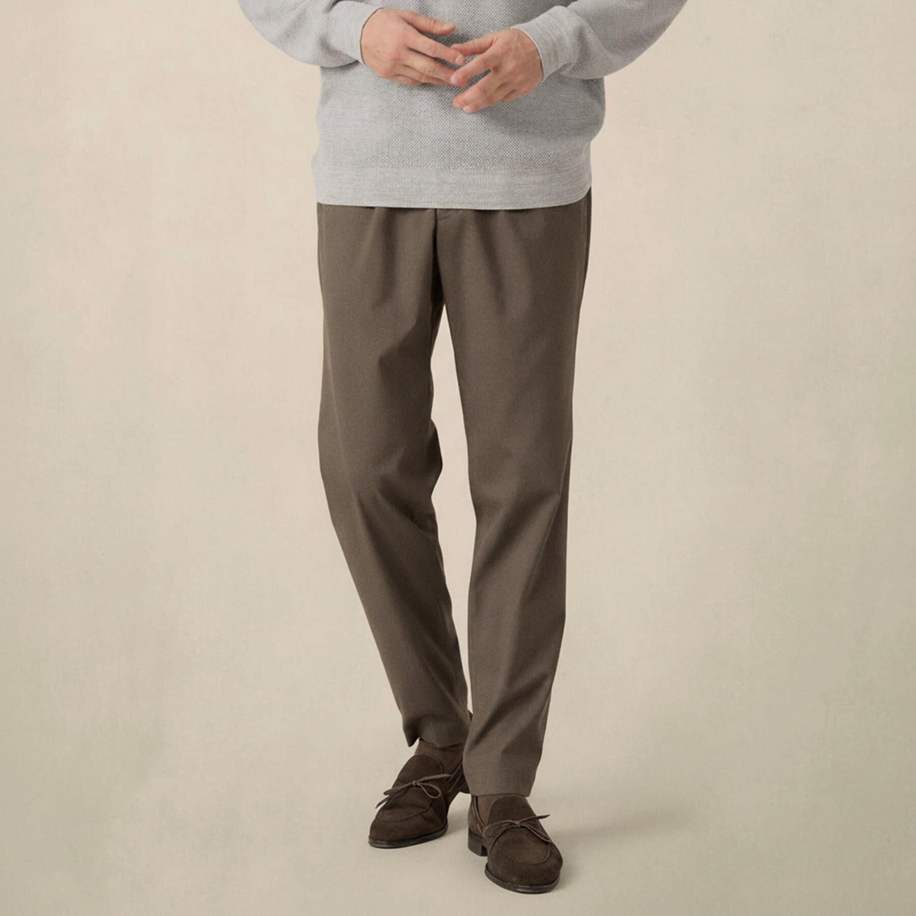 TAKEO KIKUCHI「【ON／OFF兼用】スリムイージー スラックス」|その他|モカブラウン(042