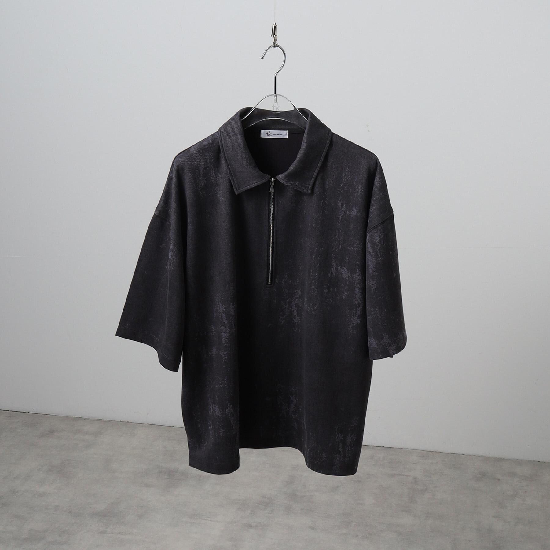 tk.TAKEO KIKUCHI「ヴィンテージライクハーフジップポロシャツ」|ポロシャツ|
