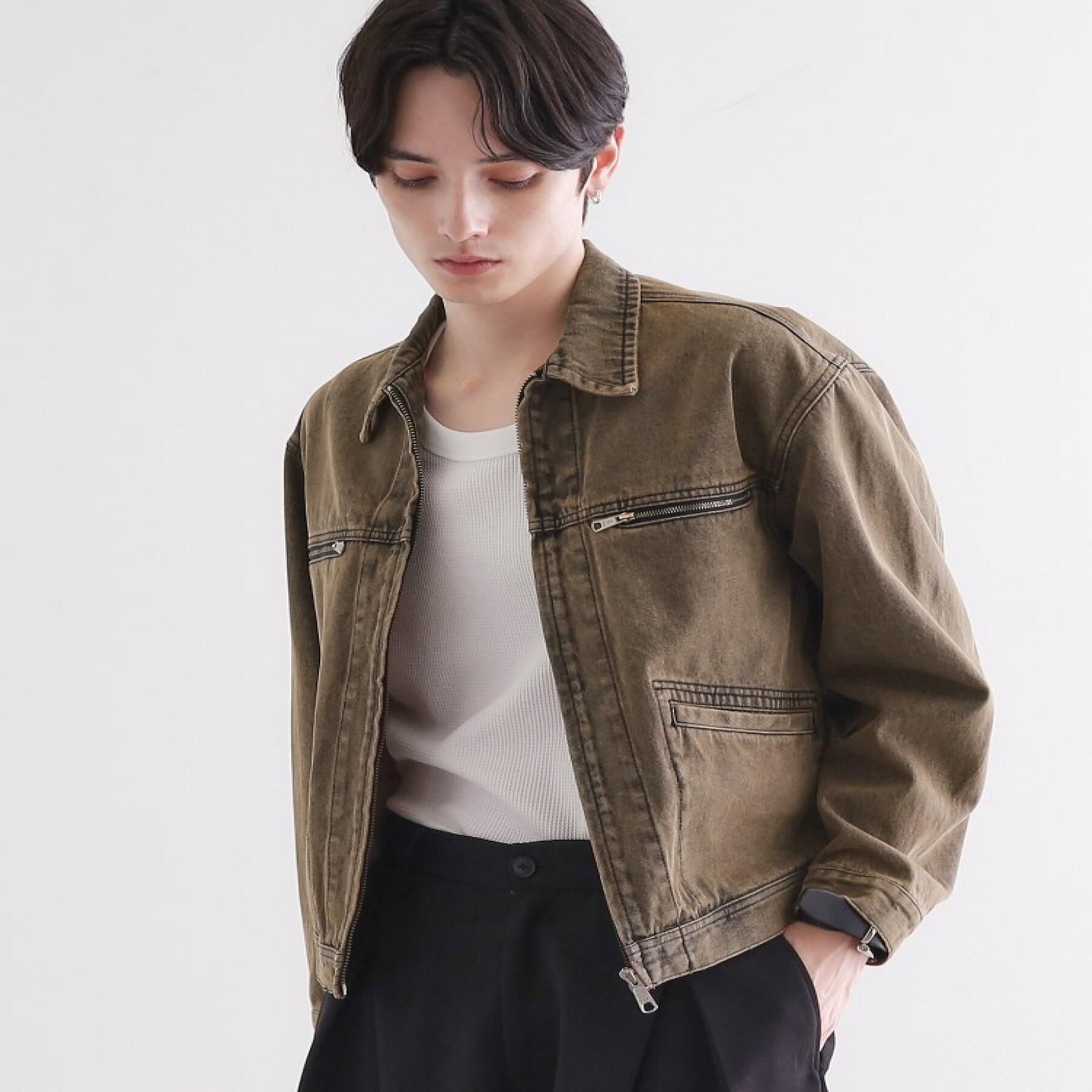 tk.TAKEO KIKUCHI「デニムブルゾン」|デニムジャケット|