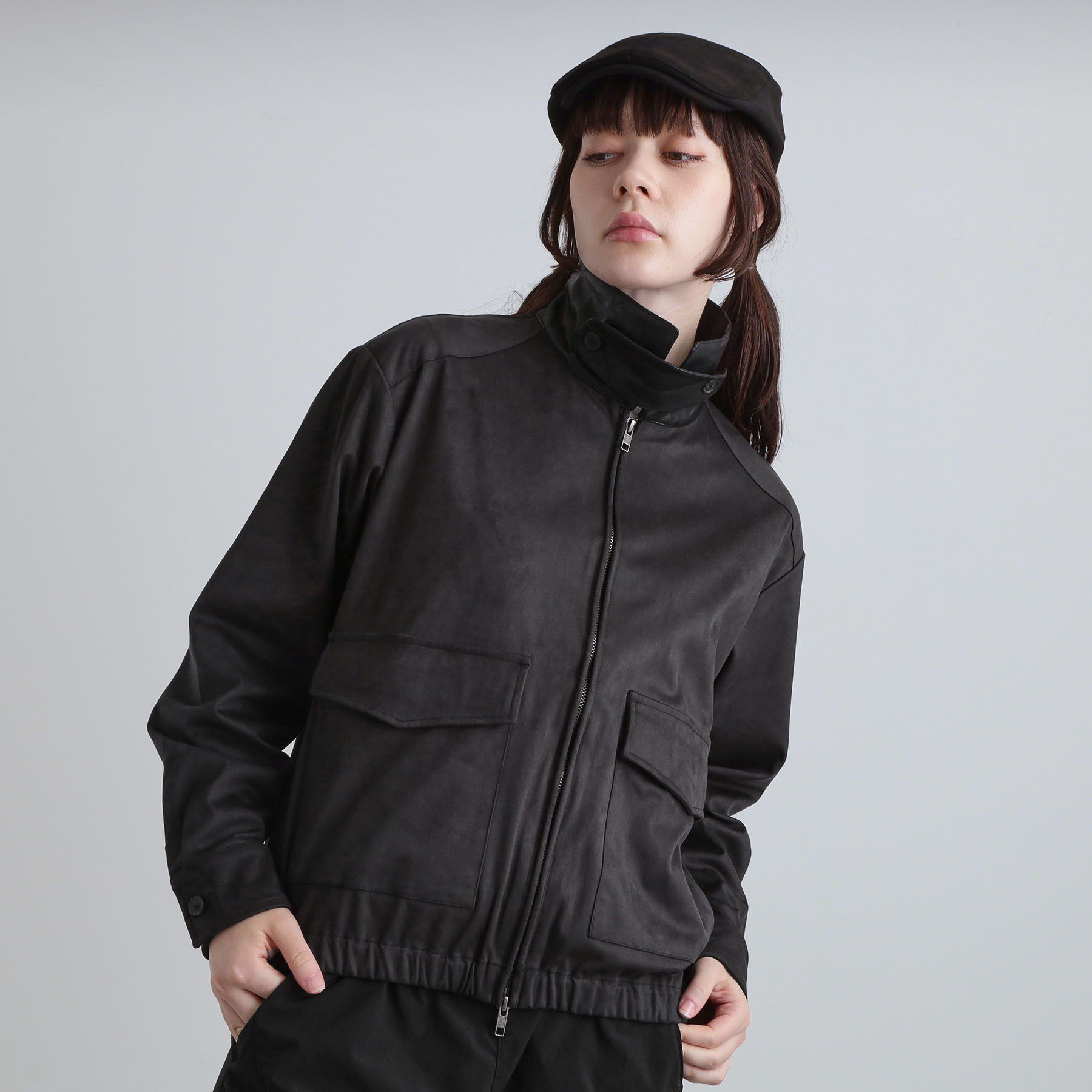 tk.TAKEO KIKUCHI「フェイクスエードシャツアウター」|ブルゾン・スタジャン|