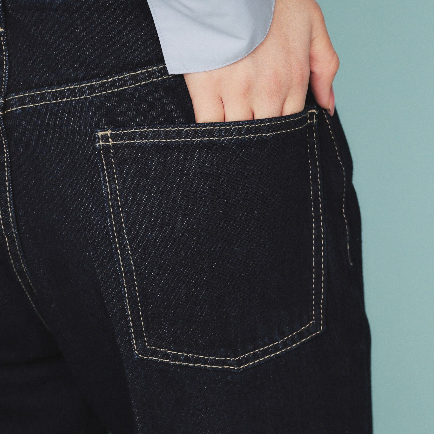 index「《丈が選べる》ストレートデニムパンツ【洗濯機洗い可】」|その他|