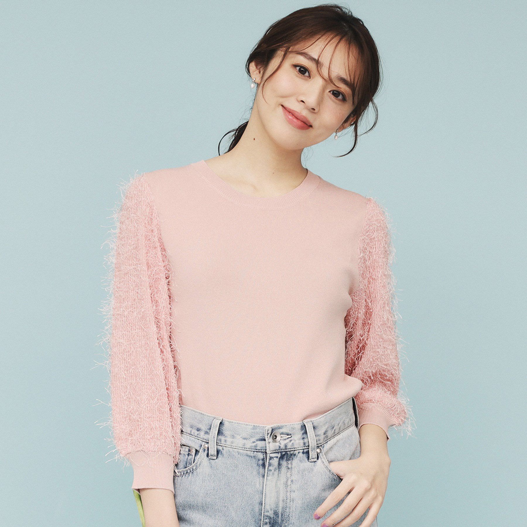 index「ドッキングシャギーニット【洗濯機洗い可】」|ニット・セーター|