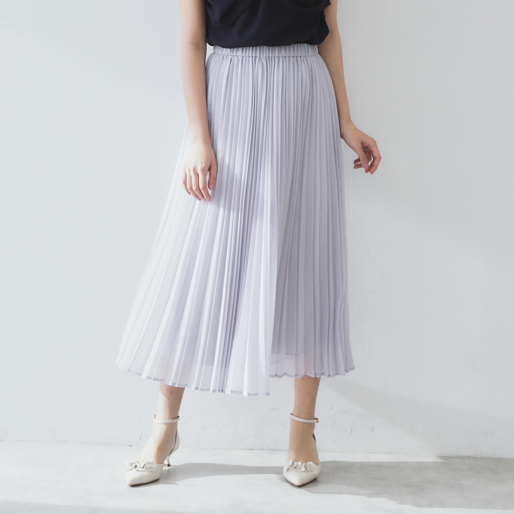 index「シアープリーツフレアスカート【洗濯機洗い可】」|スカート|
