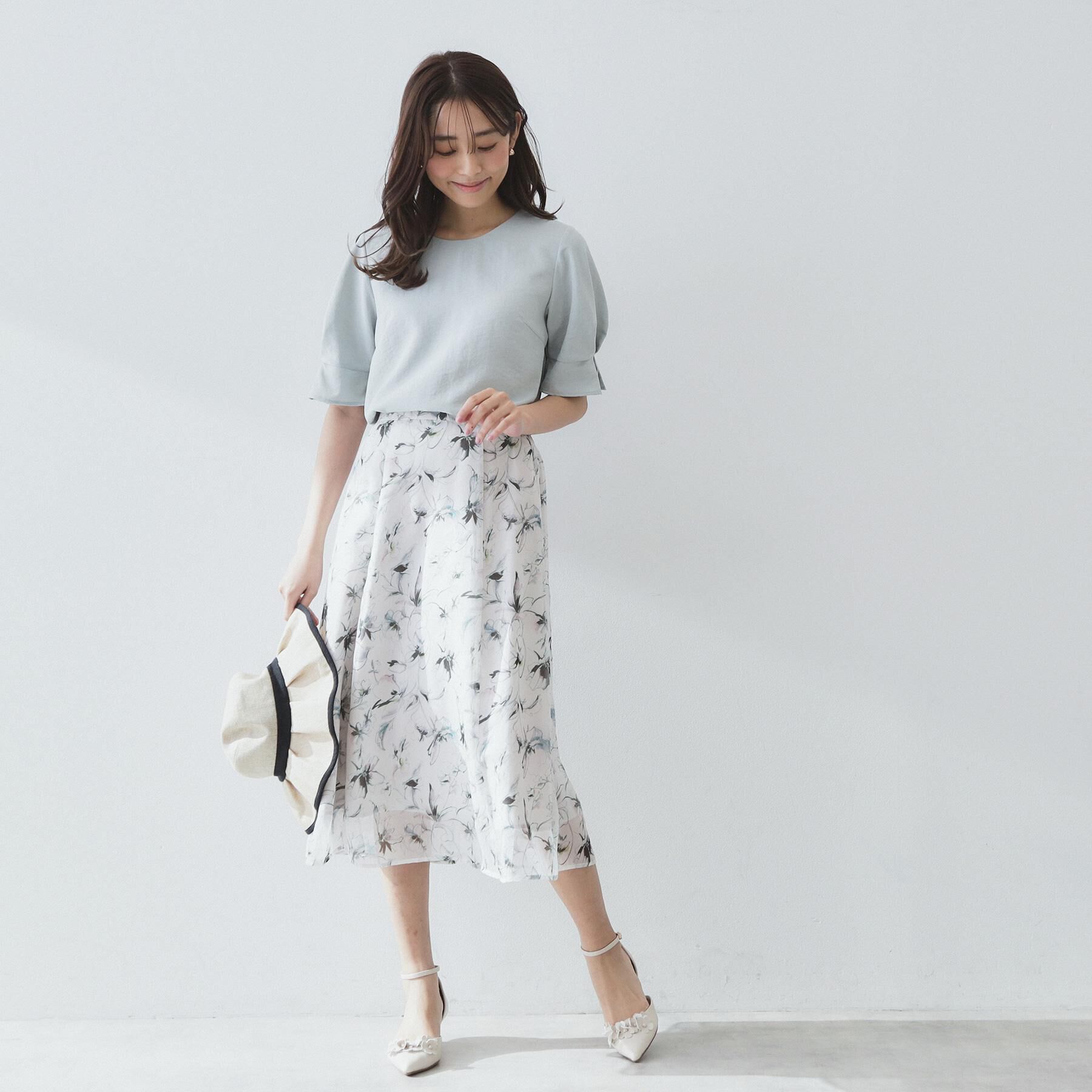 index「《8色展開/XS-LLサイズ》タックパフスリーブブラウス【洗濯機洗い可/吸水速乾/防シワ/抗ピル】」|シャツ・ブラウス|