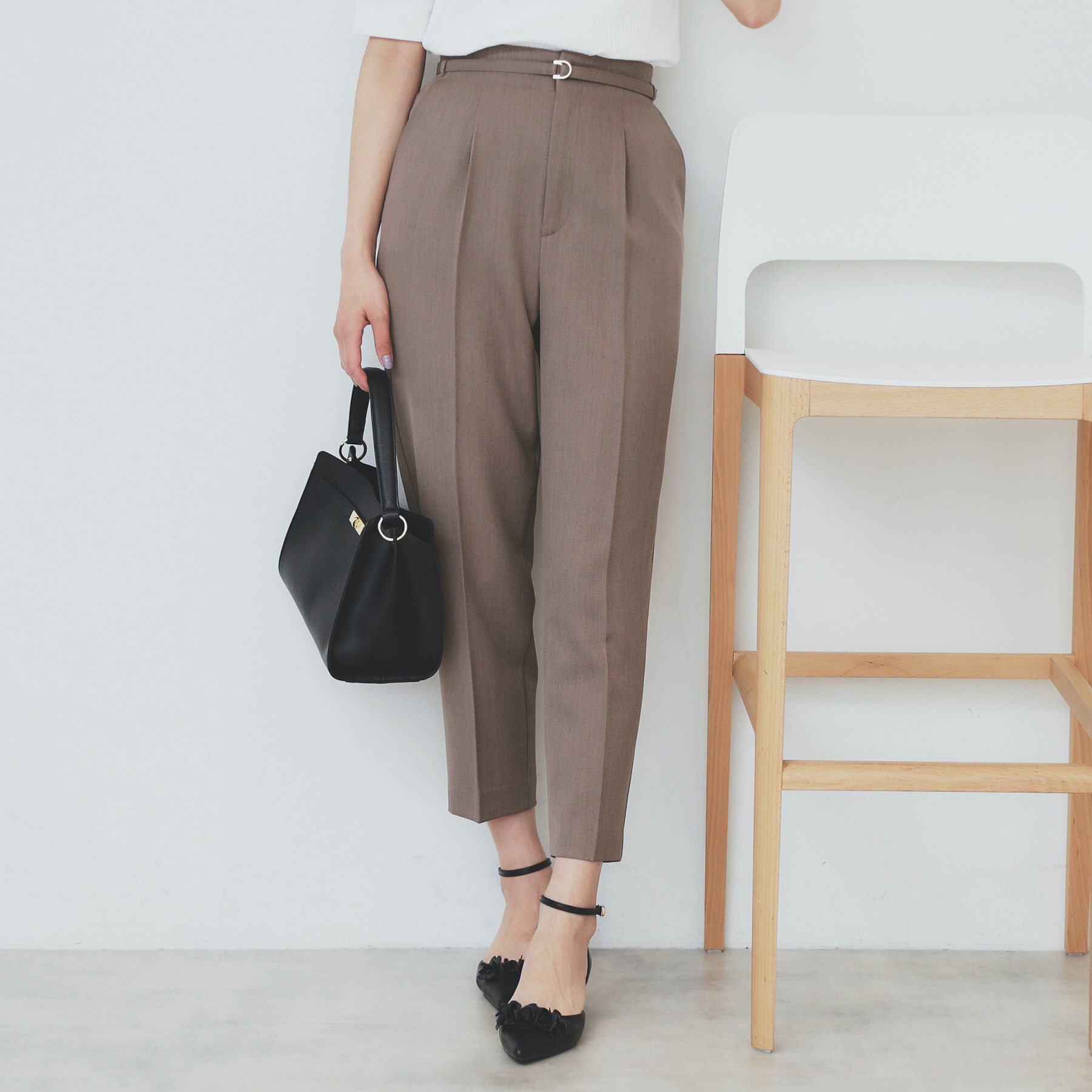 index「ストレッチテーパードパンツ【洗濯機洗い可/吸水速乾/防シワ】」|その他|