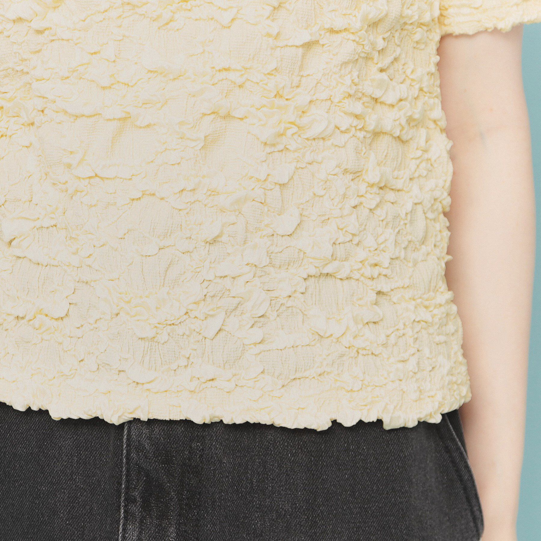 index「ジャカードコンパクトトップス【洗濯機洗い可】」|Tシャツ・カットソー|