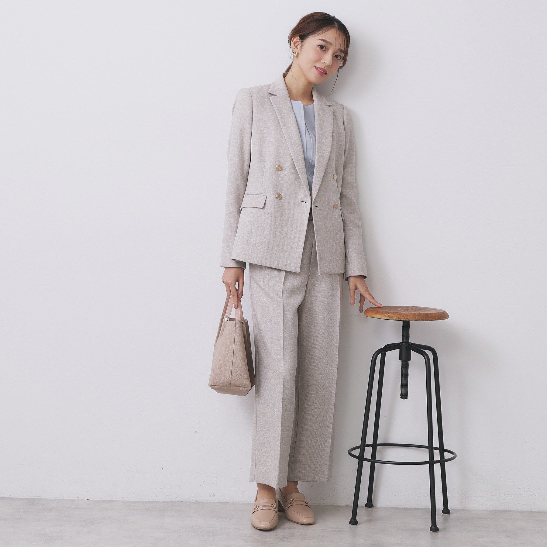 index「《Oggi掲載》ダブルブレストテーラードジャケット/セットアップ対応可【洗える】」|テーラードジャケット|