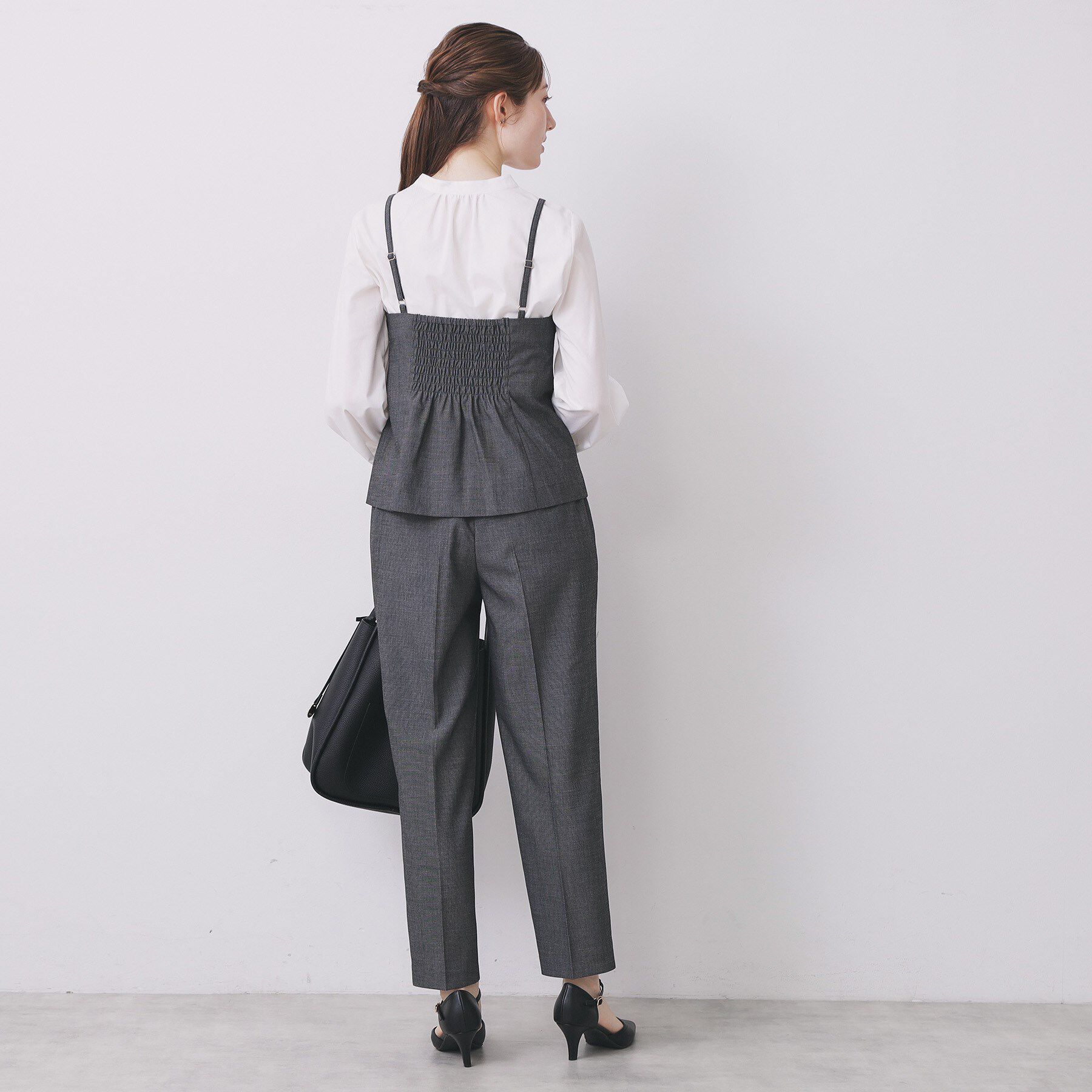 index「ウールライクストレッチキャミビスチェ/セットアップ対応【洗濯機OK】」|キャミソール|