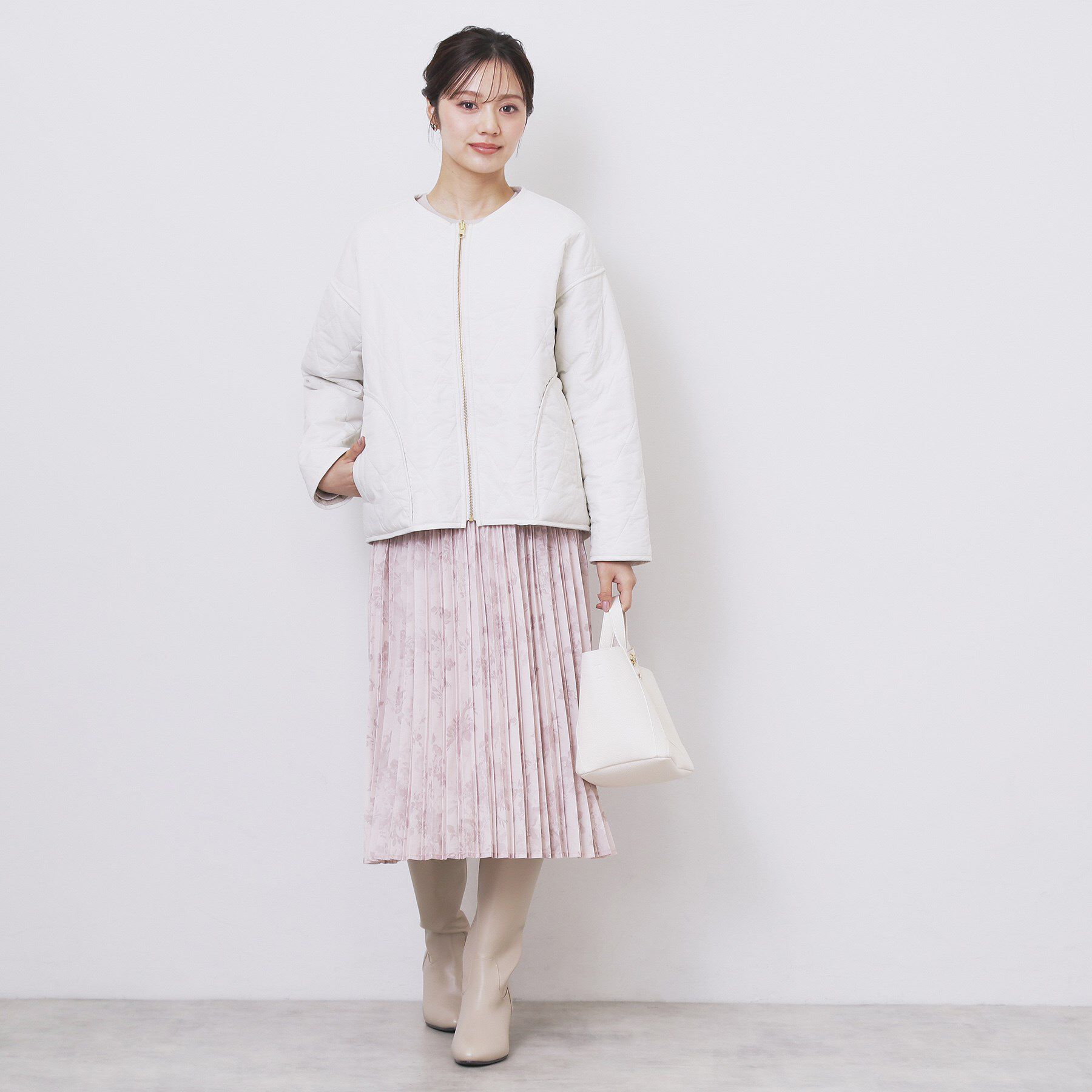 index「リバーシブル キルティングファーブルゾン【洗濯機OK】」|ブルゾン・スタジャン|