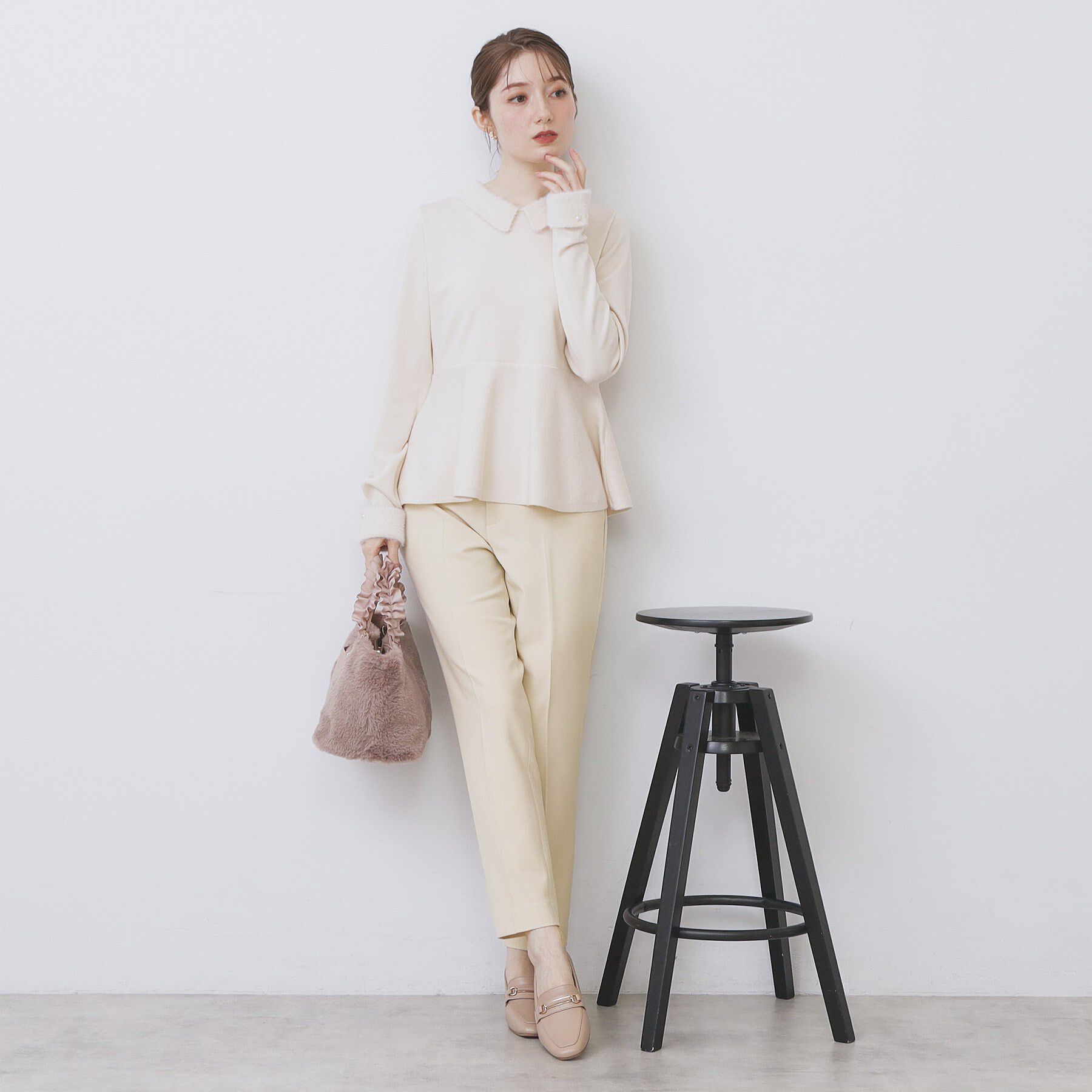 index「ウォームストレッチテーパードパンツ【洗濯機OK/防シワ/吸湿発熱】《XS～3L》」|その他|