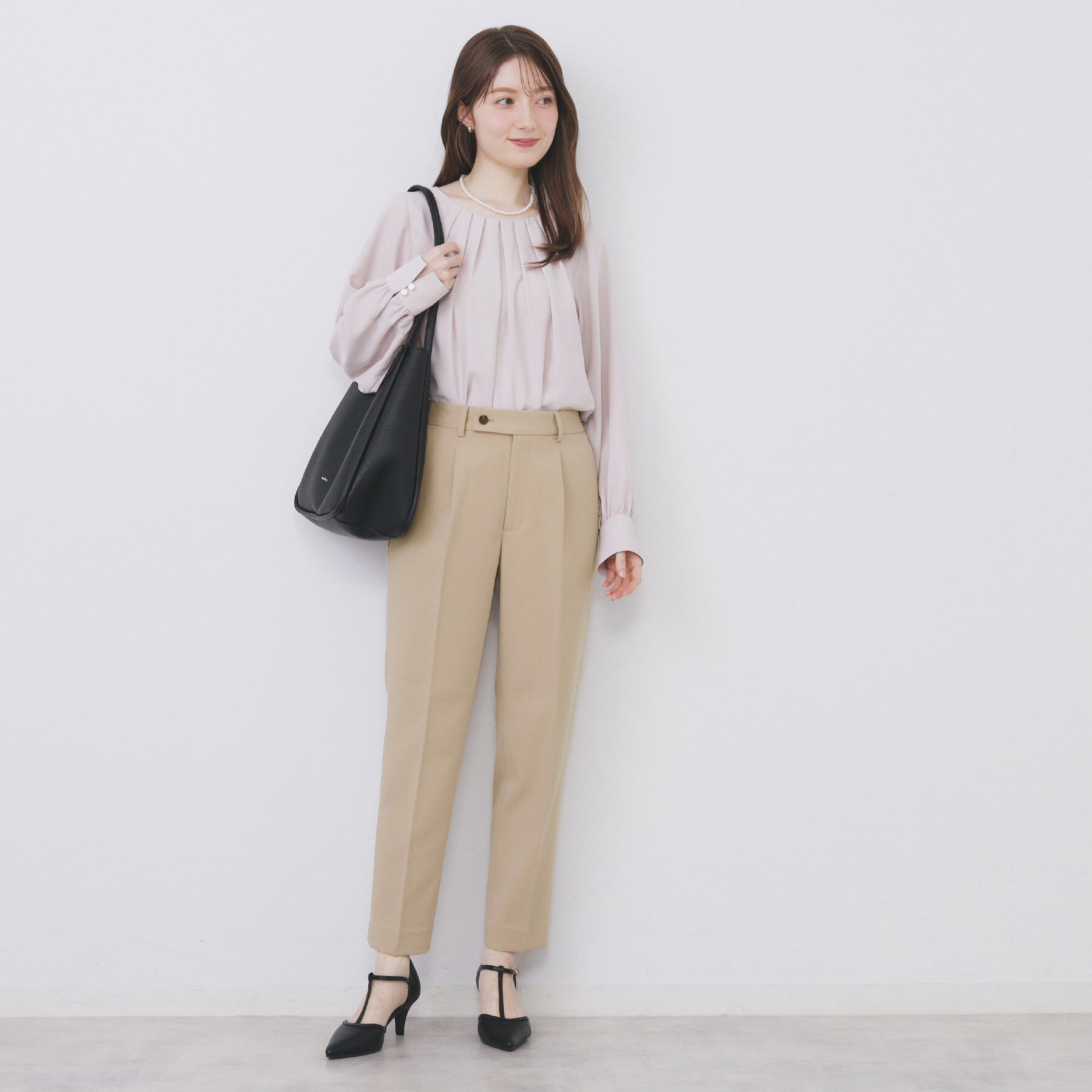 index「《丈が選べる》ストレッチテーパードパンツ/セットアップ対応【洗濯機OK/防シワ】」|その他|