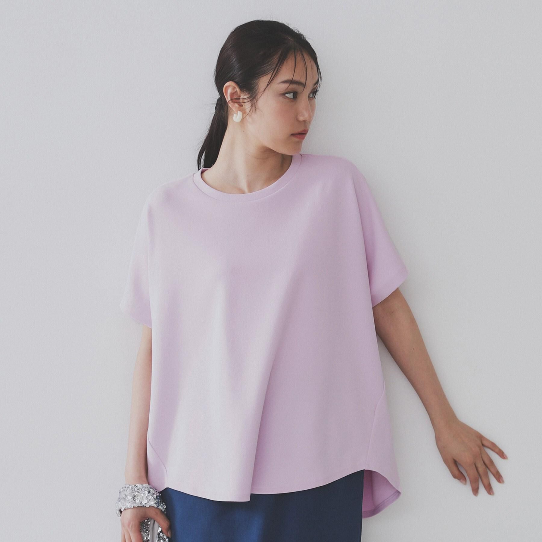 OPAQUE.CLIP「リラクシードルマンスリーブトップス【UV/吸水速乾/洗濯機洗い可】」|Tシャツ・カットソー|