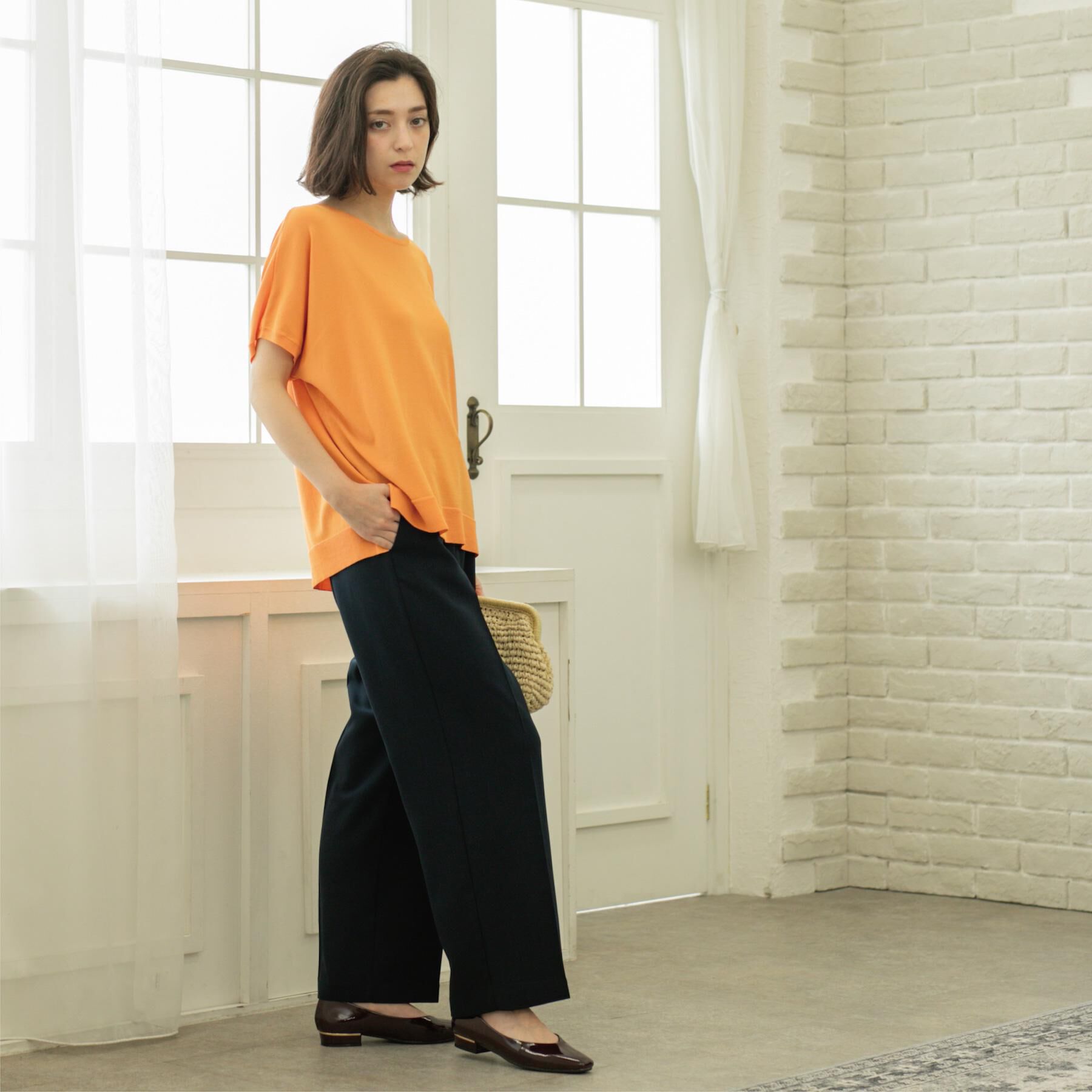 OPAQUE.CLIP「《丈が選べる/SS-LLサイズ》美脚ストレッチイージーワイドパンツ/セットアップ対応【防シワ/洗濯機」|その他|