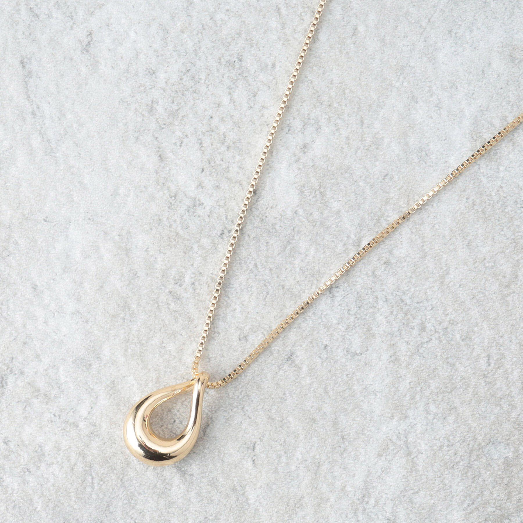 OPAQUE.CLIP「【2WAY】Y字しずくメタルネックレス」|ネックレス|