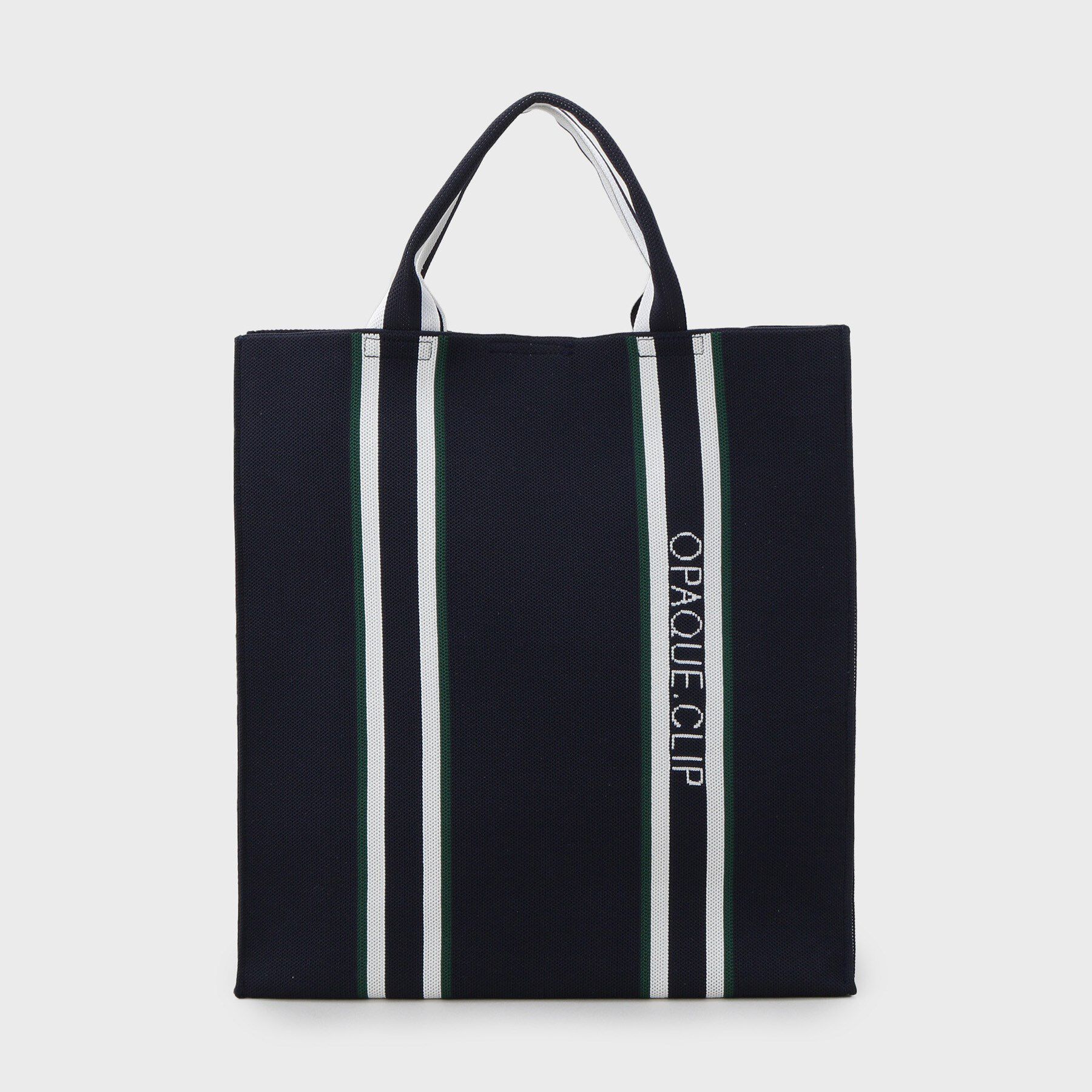 OPAQUE.CLIP「【2WAY/A4サイズ対応】ラインハンドルスクエアニットトートバッグ」|トートバッグ|