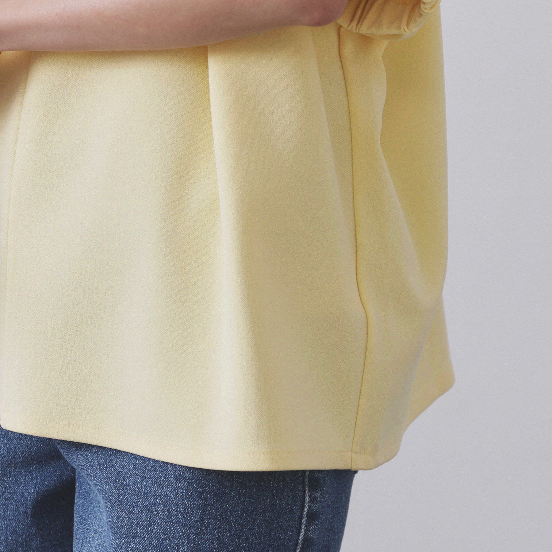 OPAQUE.CLIP「ギャザードルマンスリーブトップス【UV/吸水速乾/洗濯機洗い可】」|Tシャツ・カットソー|