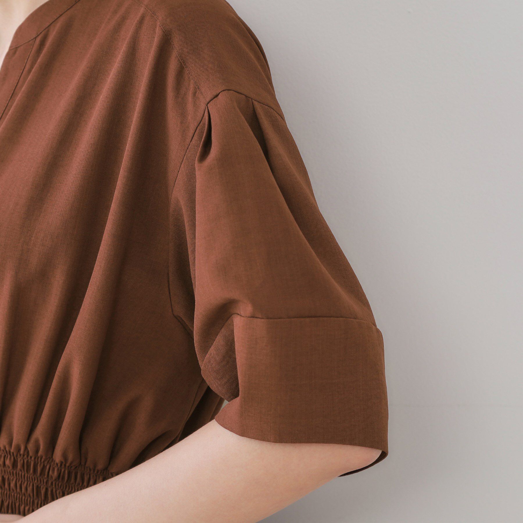 OPAQUE.CLIP「リネンライクスキッパーフィット＆フレアワンピース【洗濯機洗い可】」|ワンピース|