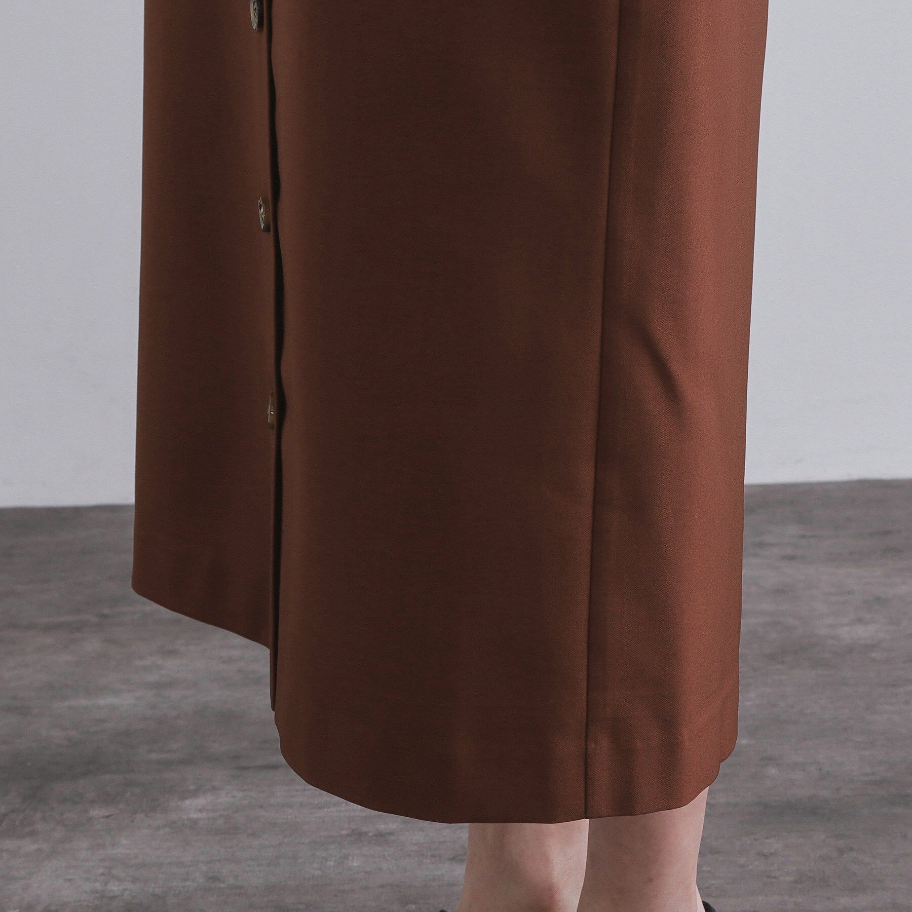 OPAQUE.CLIP「ポケットデザインナロースカート【洗濯機洗い可】」|スカート|