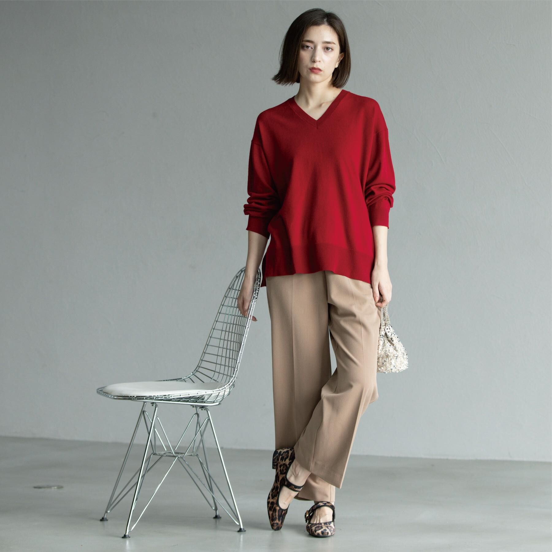 OPAQUE.CLIP「ウォームタッチ イージーワイドパンツ【洗濯機洗OK/ストレッチ】≪SS～LL≫」|その他|