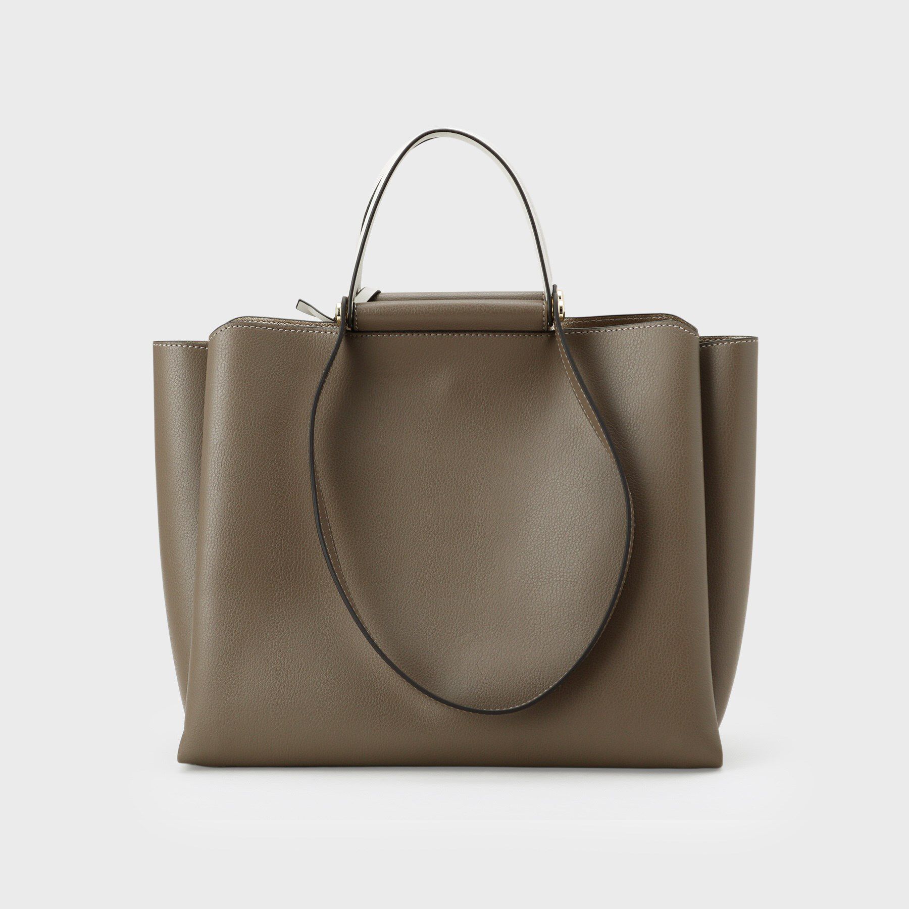 OPAQUE.CLIP「【軽量／2WAY／A4サイズ対応】3層仕様大容量合皮トートバッグ」|トートバッグ|