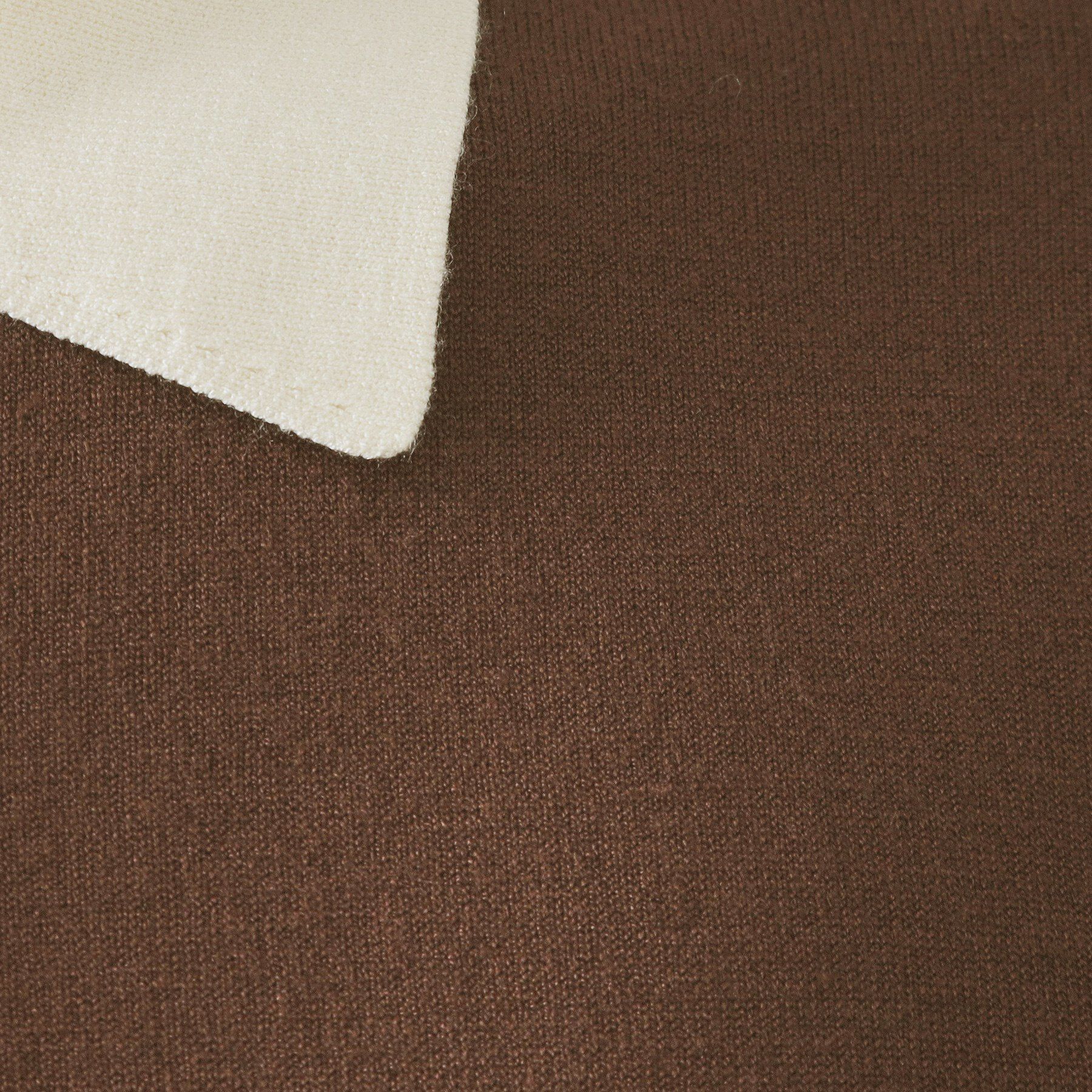 OPAQUE.CLIP「配色ポロ衿ニットワンピース【洗濯機OK】」|ワンピース|