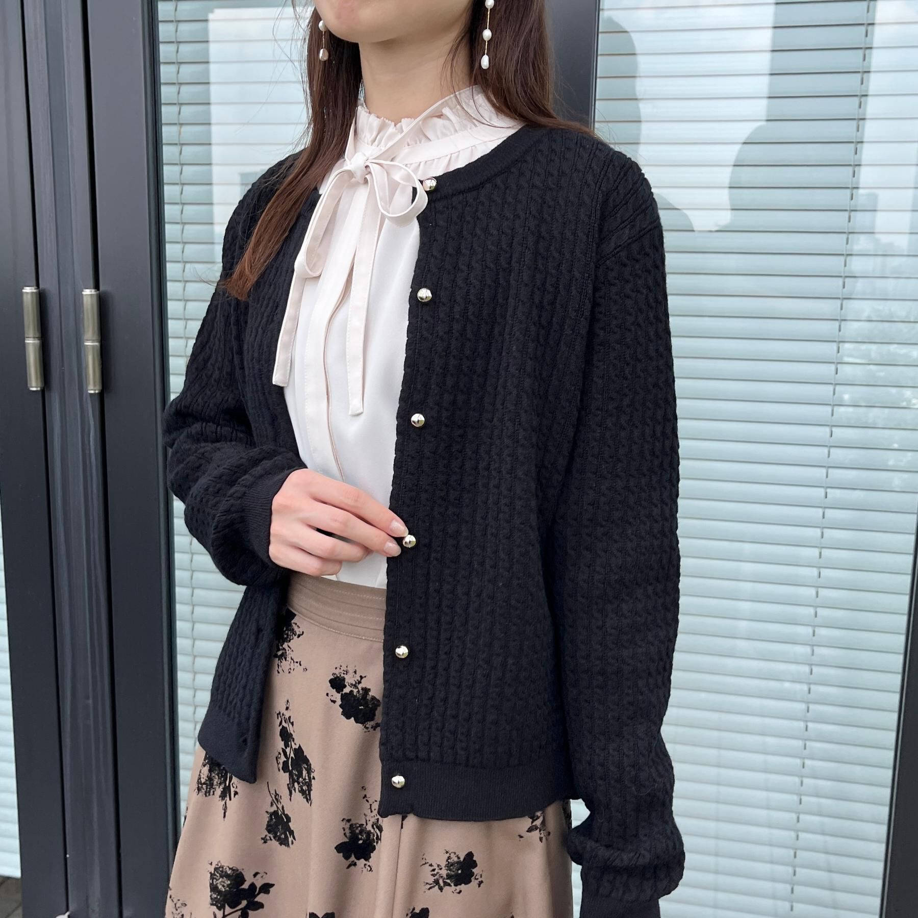 Couture broach「【大人可愛い・きれいめ・通勤】ケーブルカーディガン」|カーディガン|