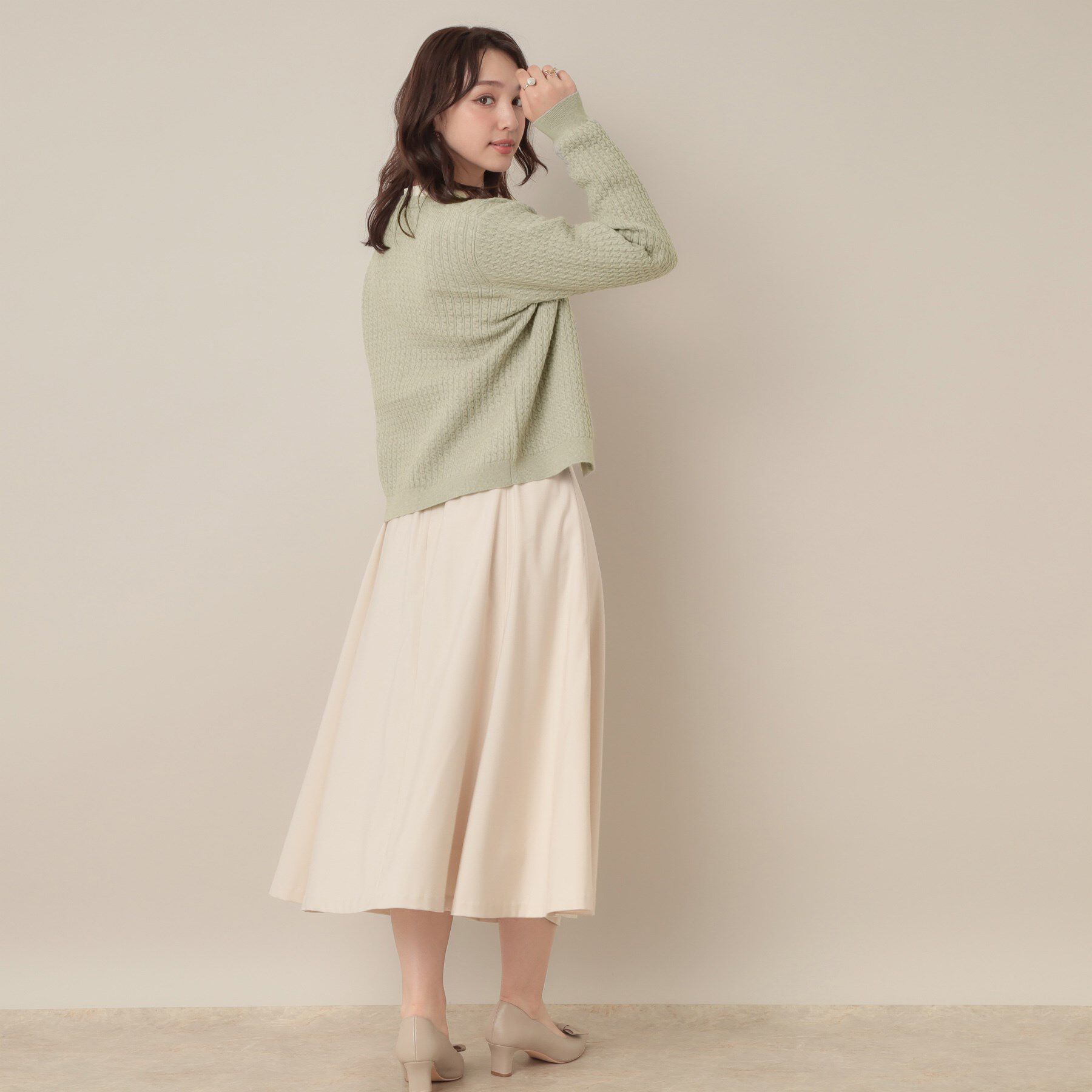 Couture broach「【大人可愛い・きれいめ・通勤】ケーブルカーディガン」|カーディガン|