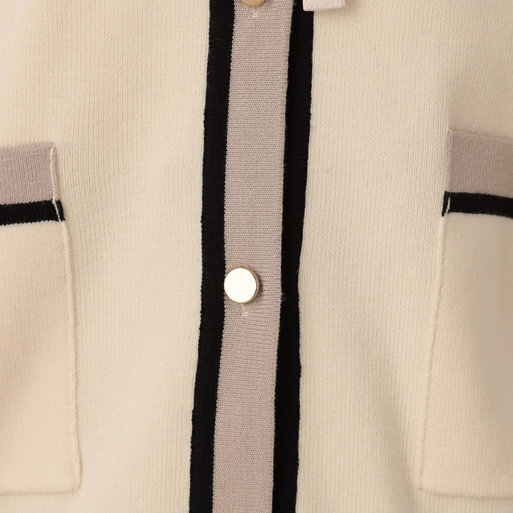 Couture broach「【高見え・通勤・大人可愛い】配色総針スカラカーディガン」|カーディガン|