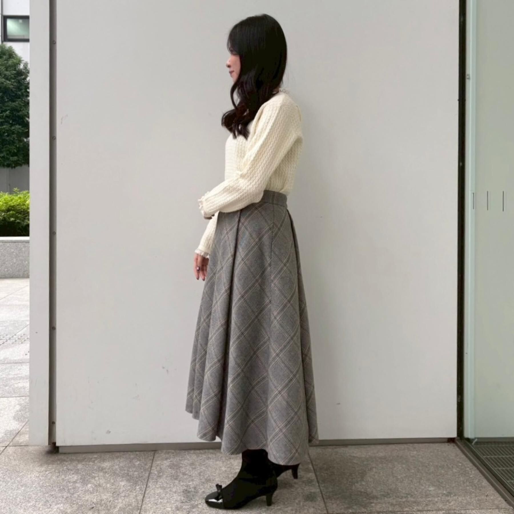 Couture broach「【大人上品・着映え】ケーブルレース バックリボンニット」|ニット・セーター|