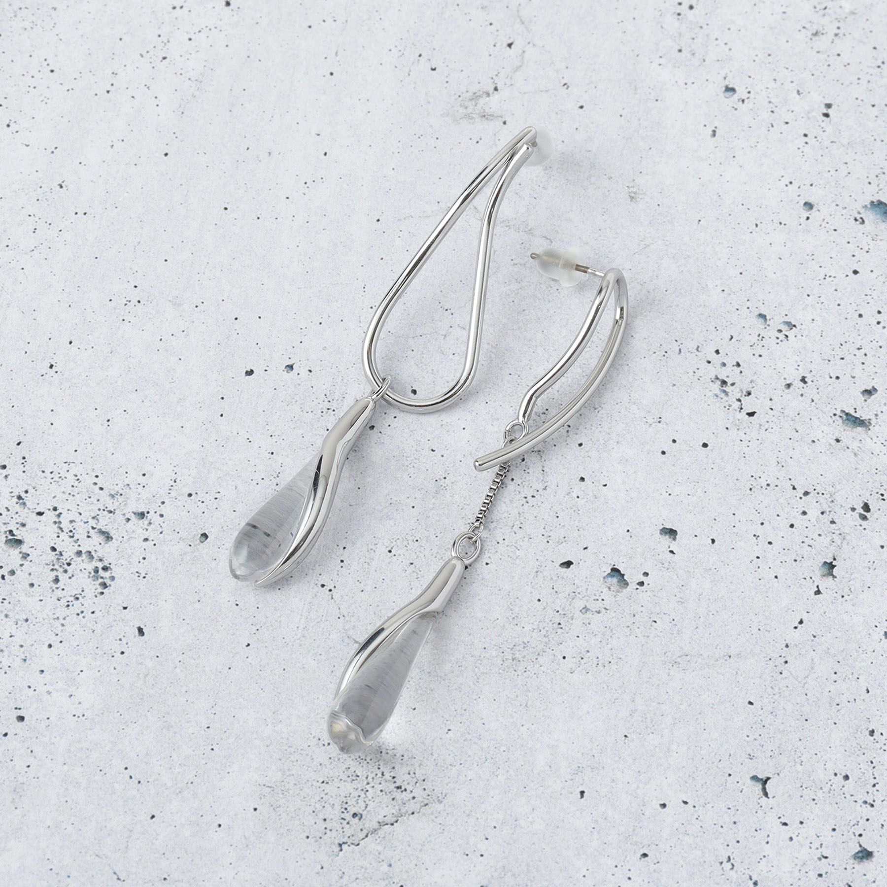 THE SHOP TK「変形アシメアソート」|ピアス|シルバー(106)